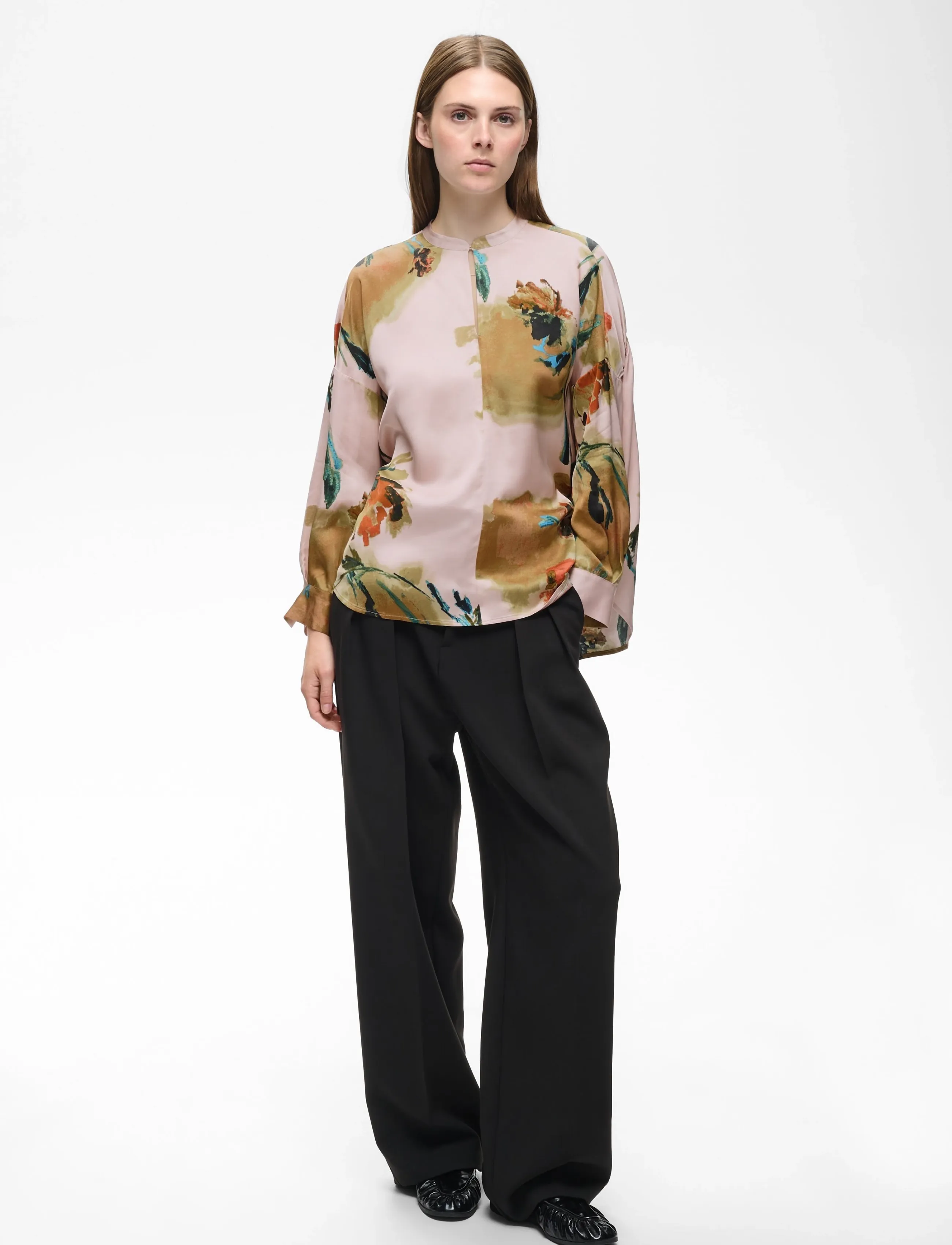 InWear MEADOWIW BLOUSE - InWear - MULTI PAINTED FLOWER / pink/rose