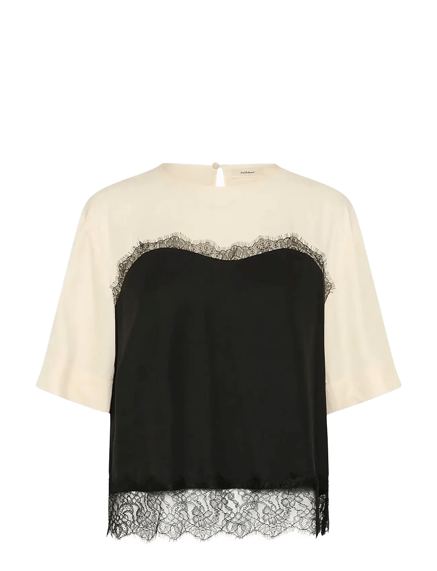 InWear - MAPPLEIW TOP - short-sleeved blouses - black - 1