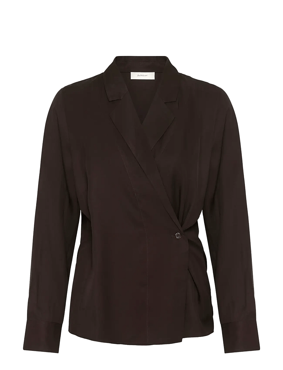 InWear - MERYLIW BLOUSE - långärmade blusar - chocolate brown - 1