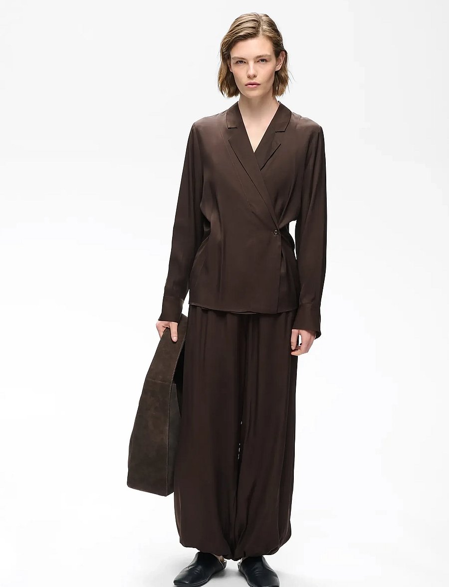 InWear - MERYLIW PANT - hosen mit geradem bein - chocolate brown - 3