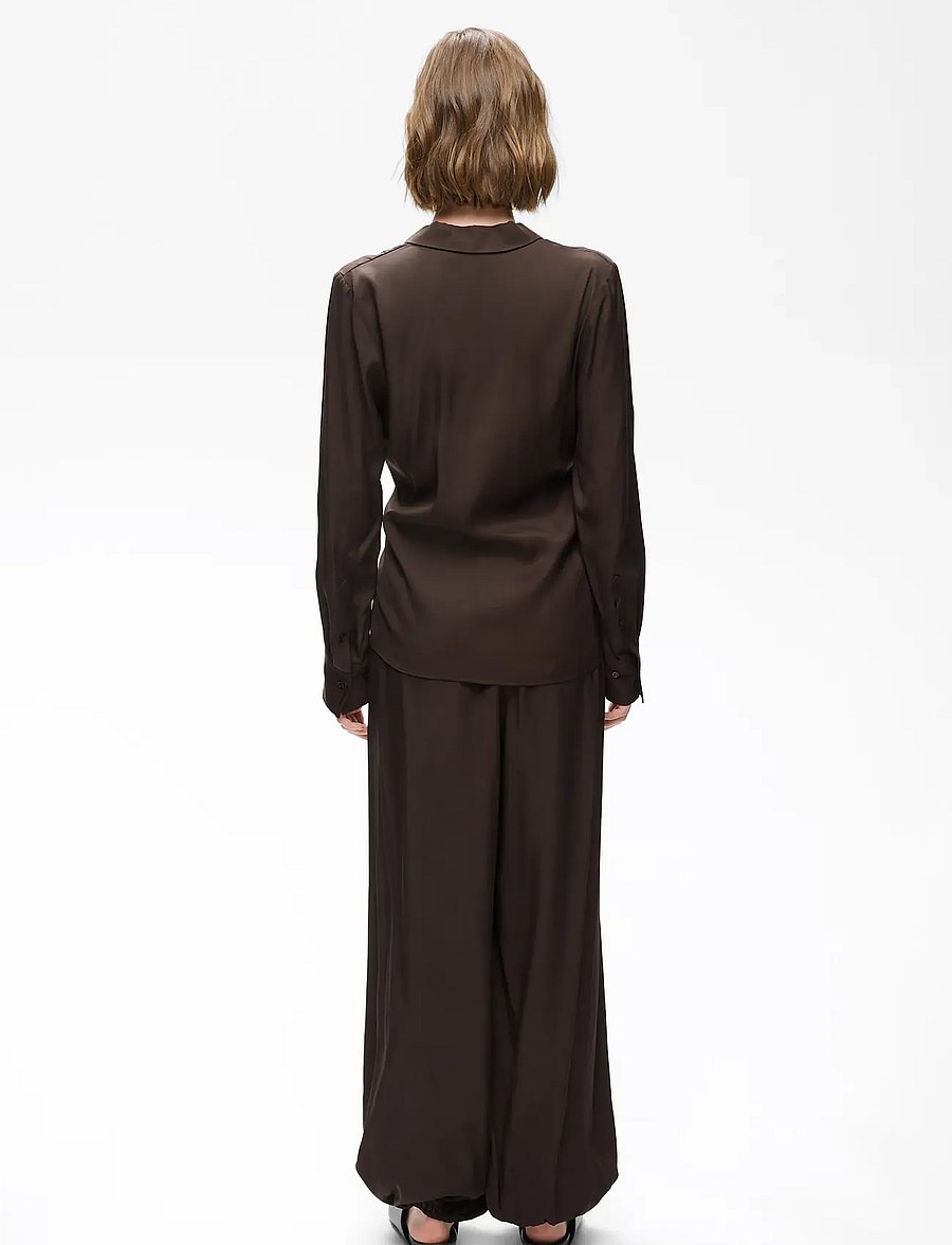 InWear - MERYLIW PANT - hosen mit geradem bein - chocolate brown - 4