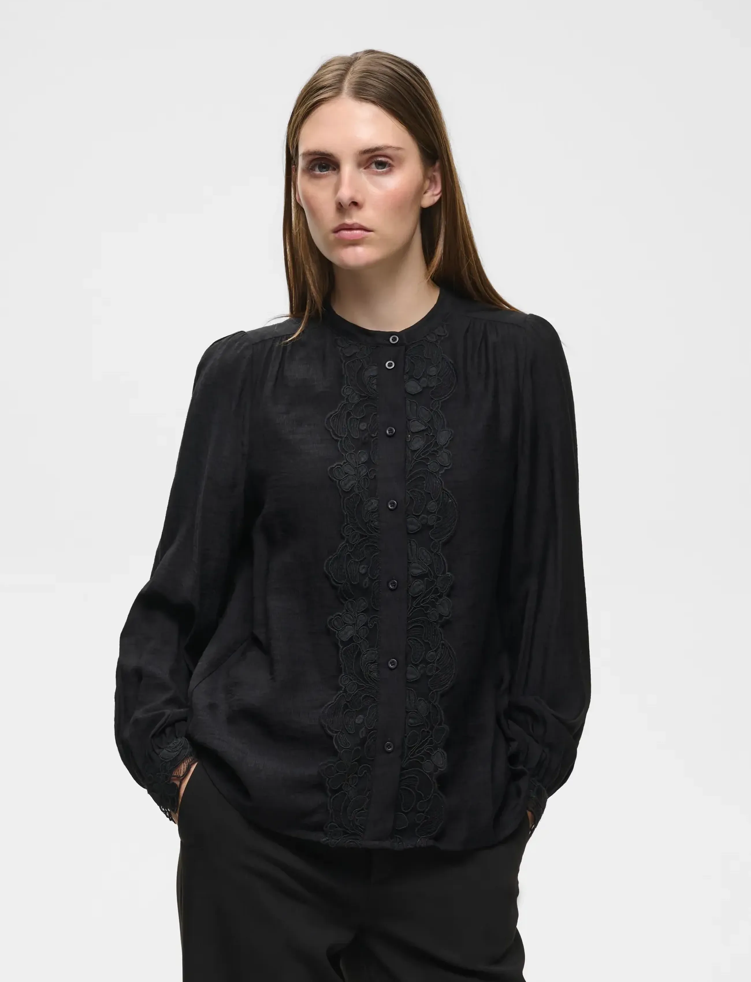 InWear - MORAIW SHIRT - pikkade varrukatega särgid - black - 0