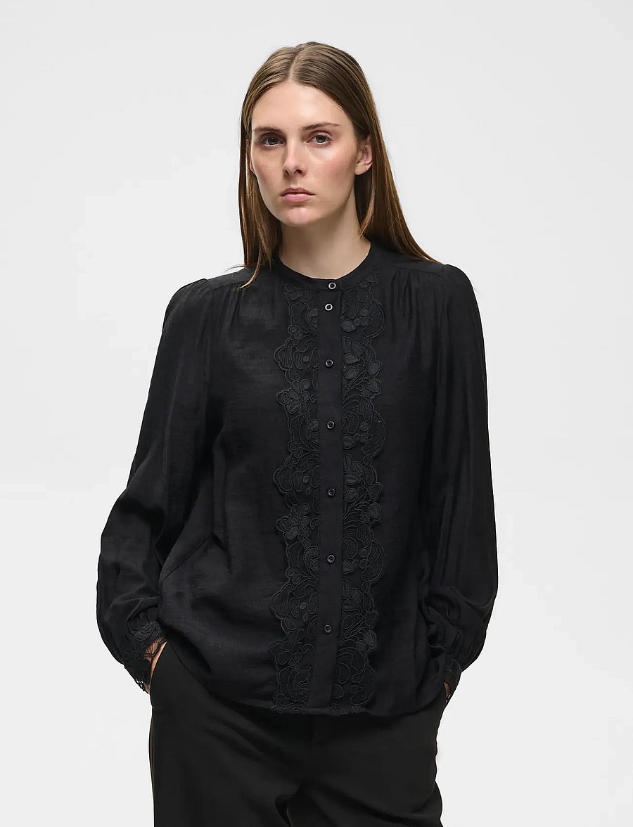 InWear - MORAIW SHIRT - pikkade varrukatega särgid - black - 0
