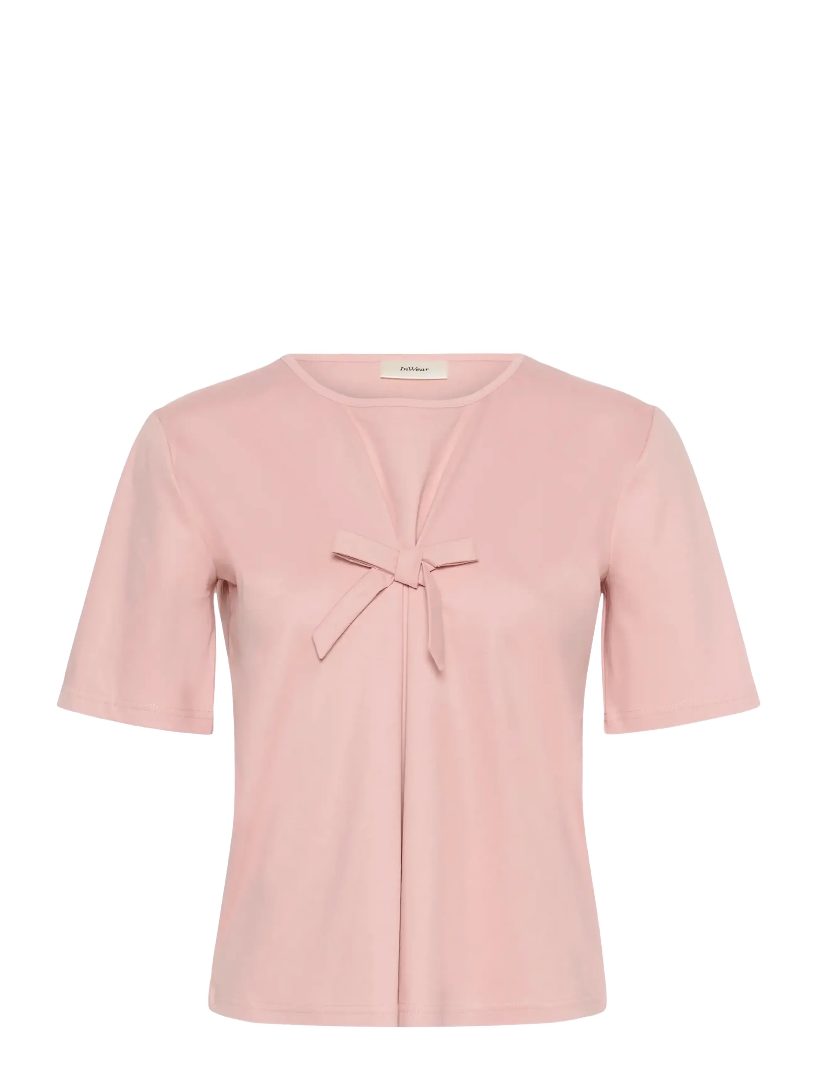 InWear - ALISTONIW BOW TSHIRT - t-shirts - pale mauve - 1