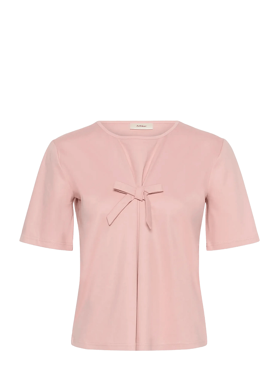 InWear - ALISTONIW BOW TSHIRT - t-shirts - pale mauve - 1