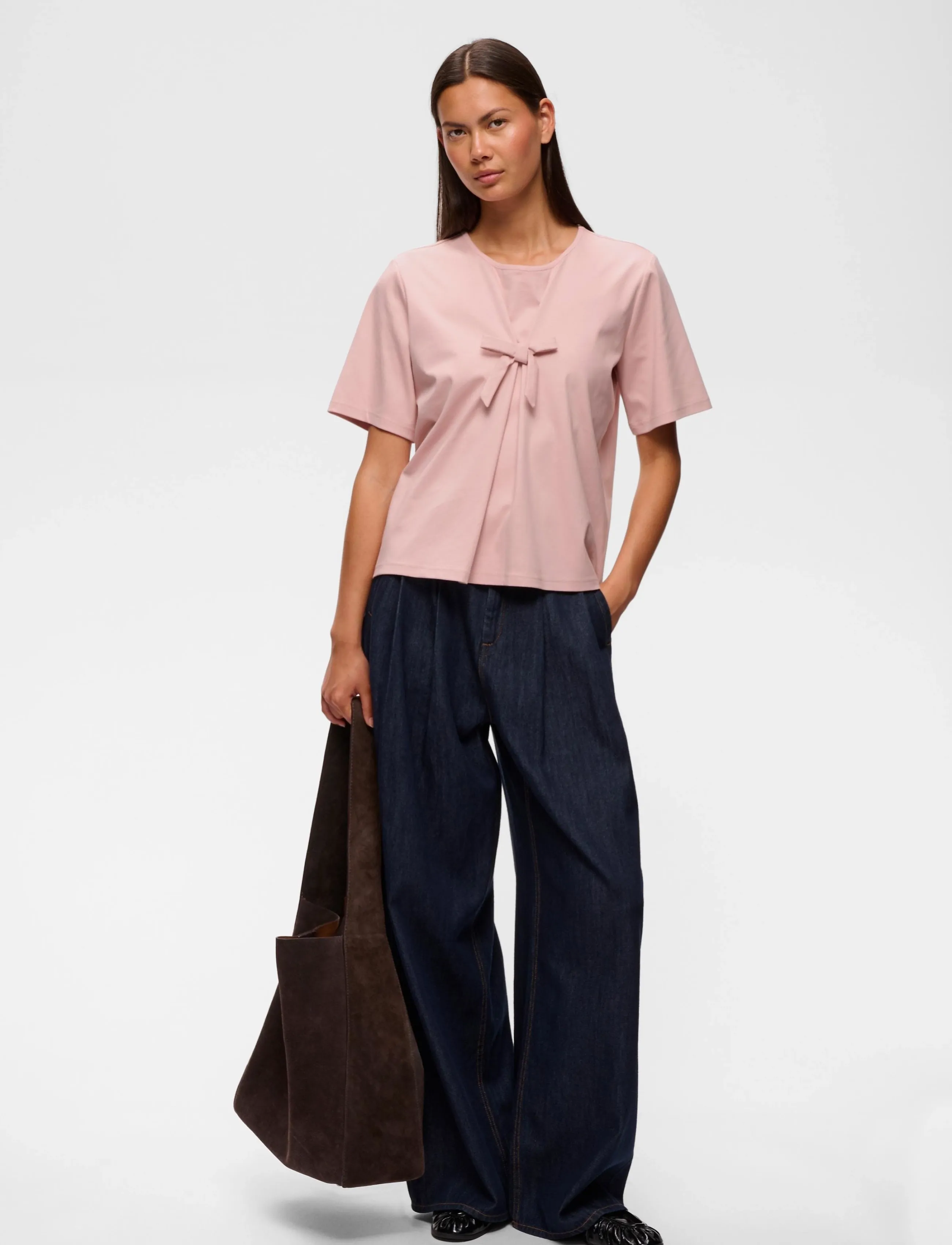 InWear ALISTONIW BOW TSHIRT - InWear - PALE MAUVE / pink/rose