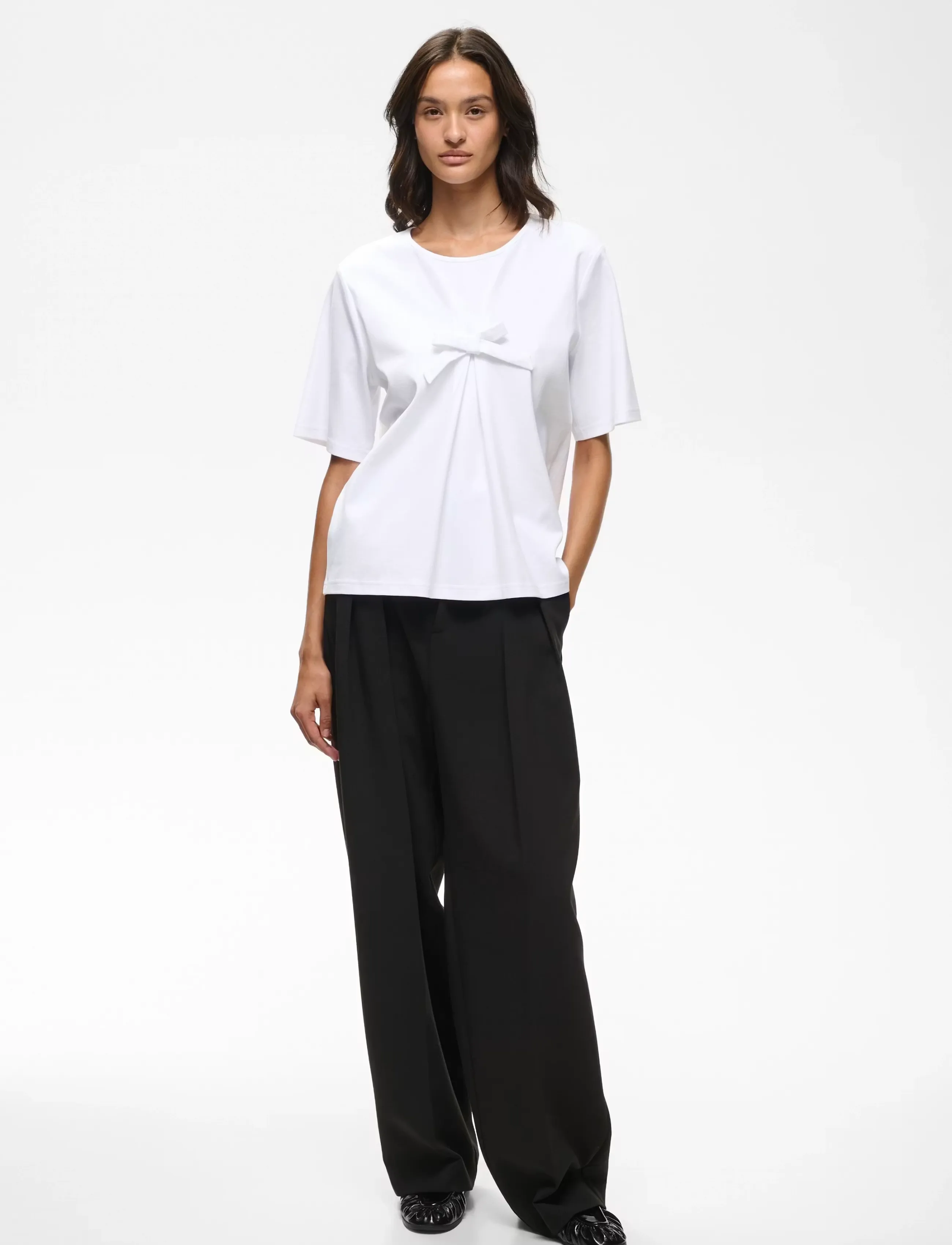 InWear ALISTONIW BOW TSHIRT - InWear - PURE WHITE / white