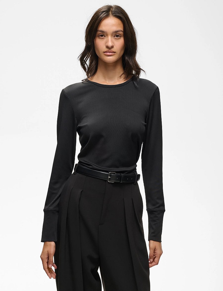 InWear - ALICEIW LONG TSHIRT - langärmlige tops - black - 0