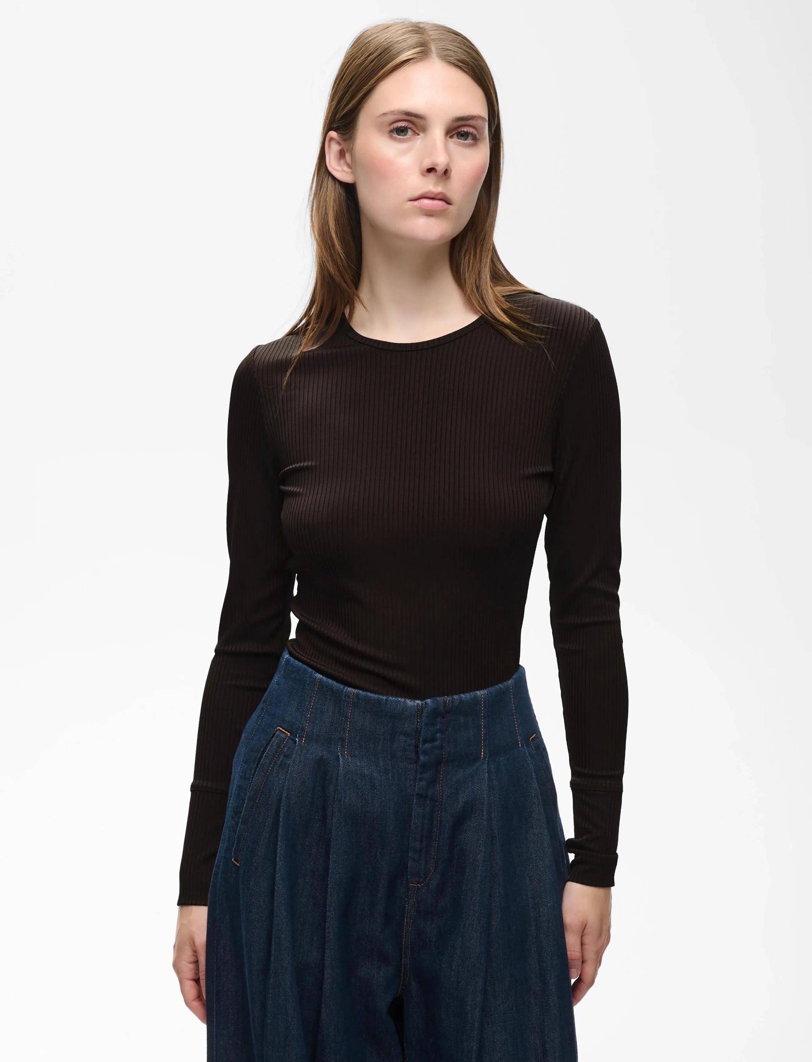 InWear ALICEIW LONG TSHIRT - Långärmade toppar - CHOCOLATE BROWN / brown