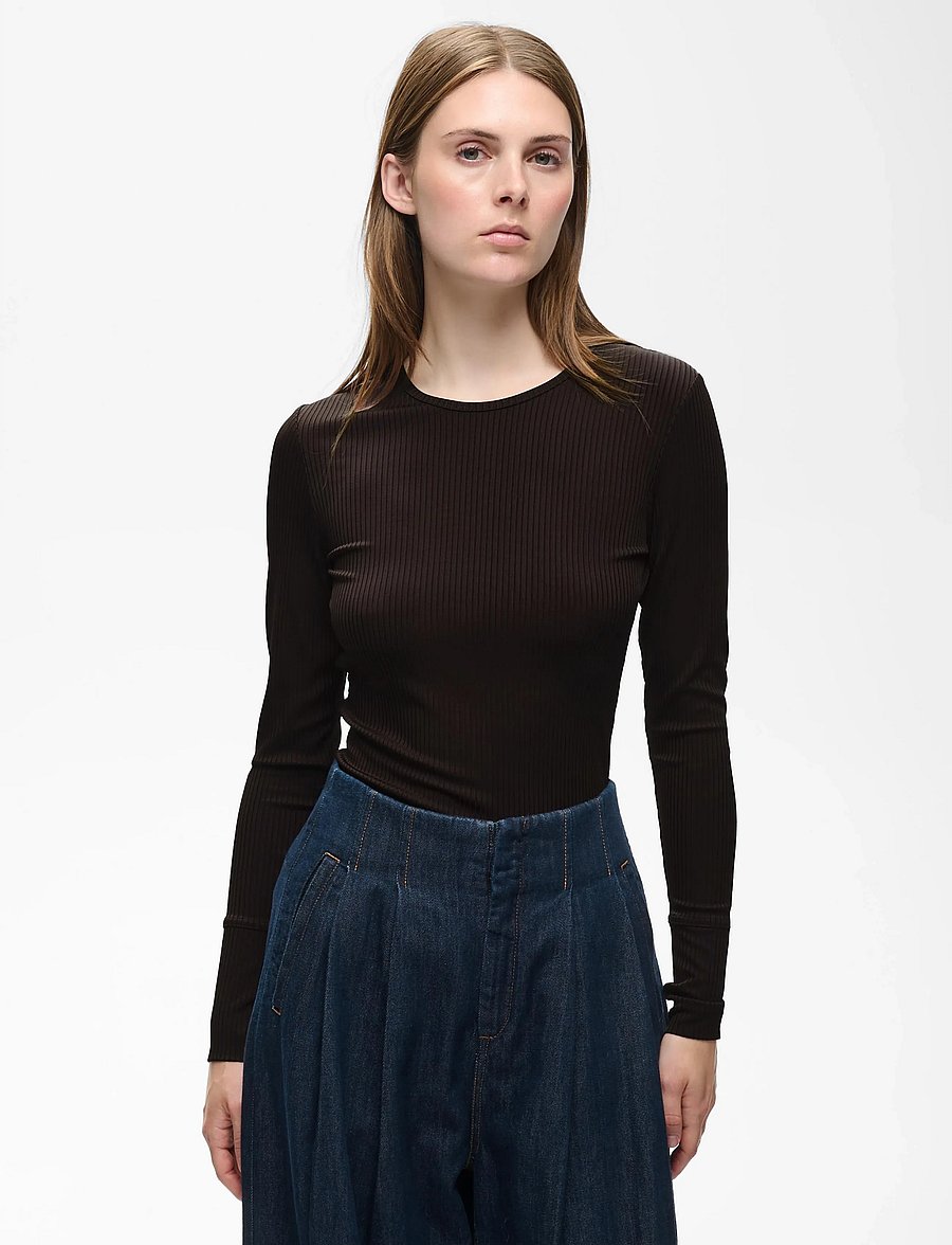 InWear - ALICEIW LONG TSHIRT - langärmlige tops - chocolate brown - 0