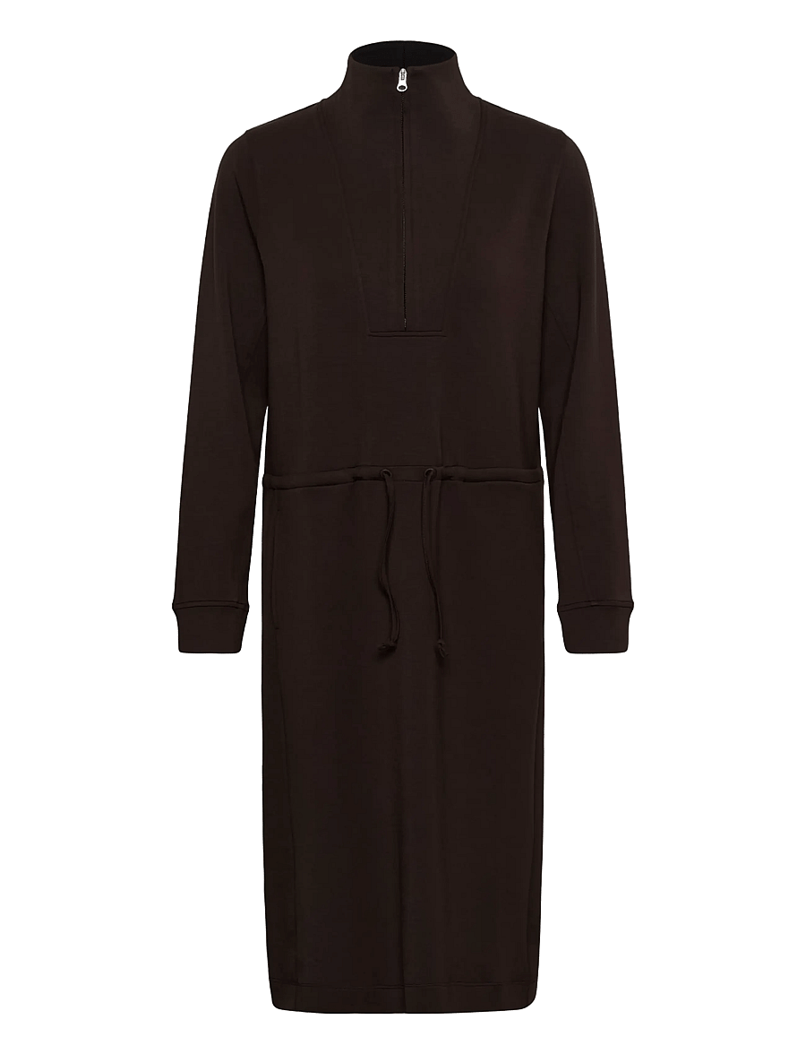 InWear - AGGIEIW VINCENT DRESS - stickade klänningar - chocolate brown - 0