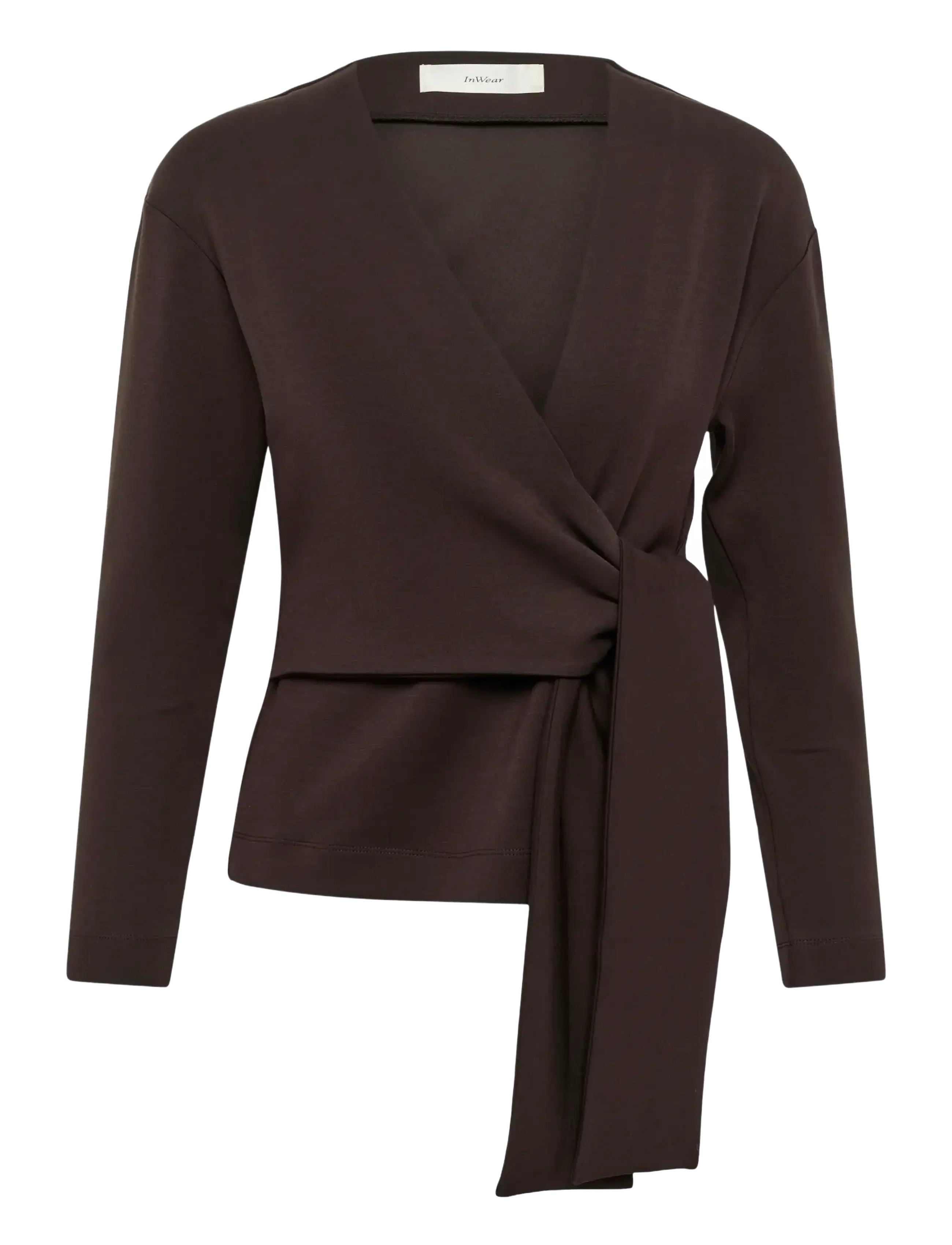 InWear AGGIEIW VINCENT KNOT BLOUSE - Bluser - CHOCOLATE BROWN / brown
