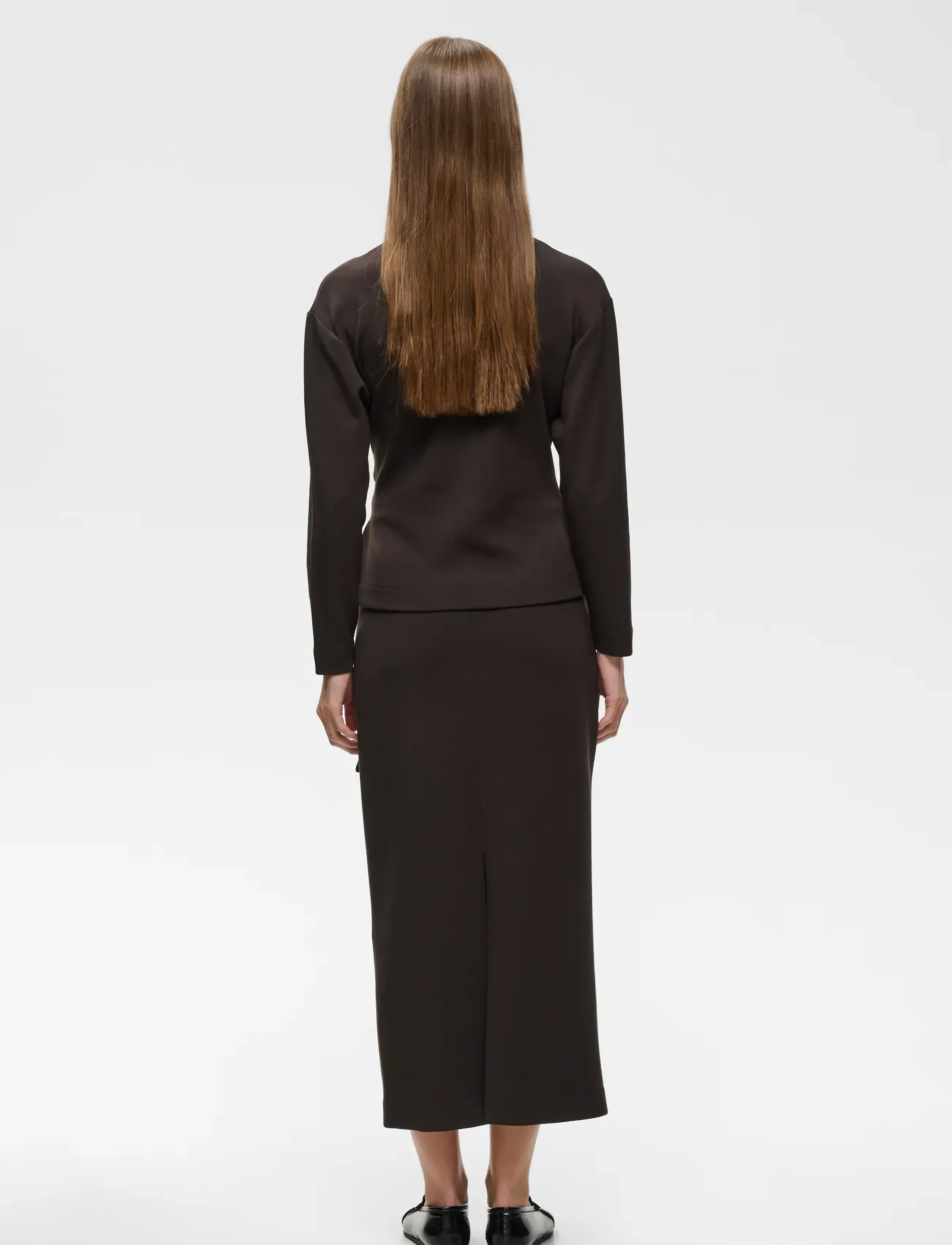 InWear - AGGIEIW VINCENT KNOT BLOUSE - long sleeved blouses - chocolate brown - 5