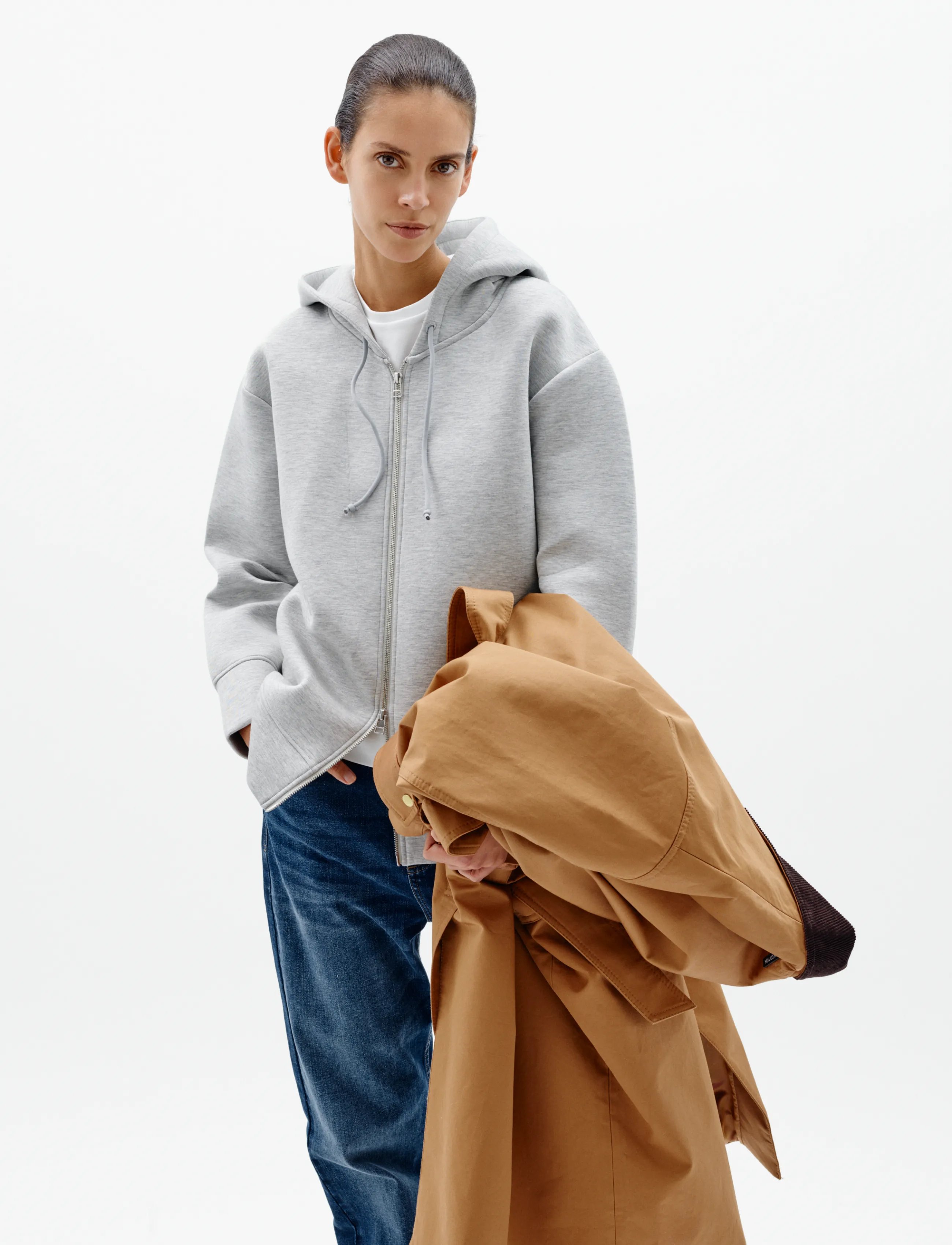 InWear - ASVINIW HOODIE - hoodies - new light grey melange - 5