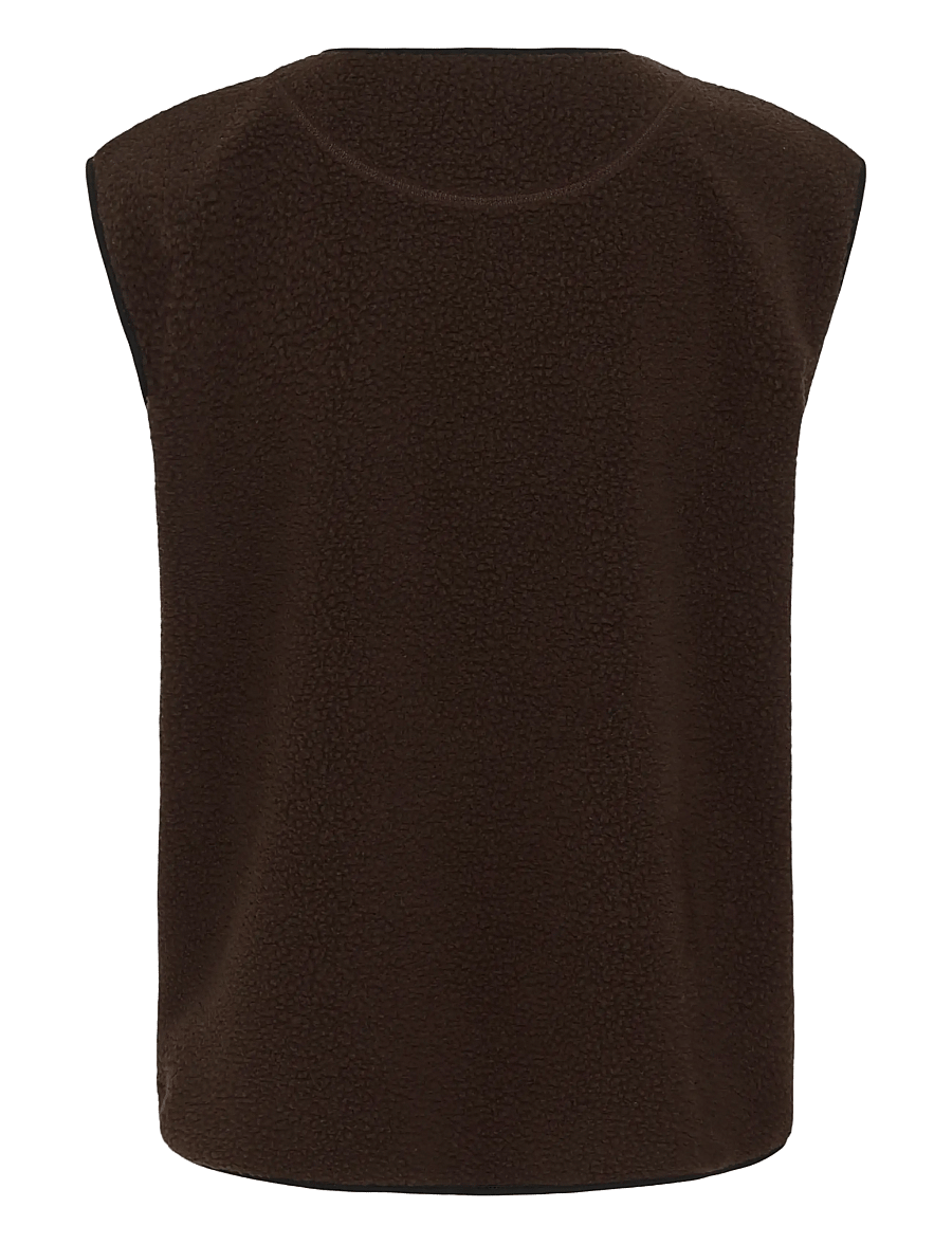InWear - ABBINAIW WEST - fleece- und teddy-westen - chocolate brown - 1