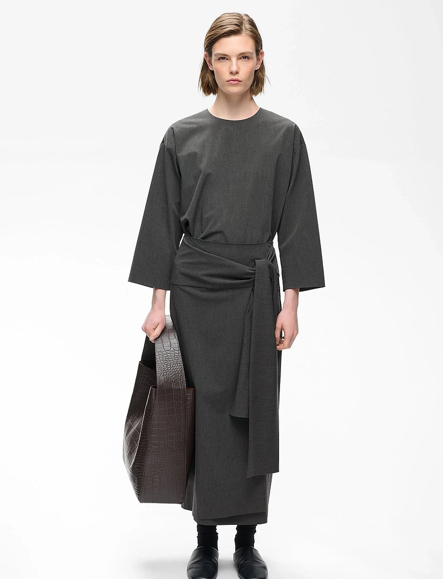 InWear - CLEOHIW TOP - långärmade blusar - dark grey melange - 0