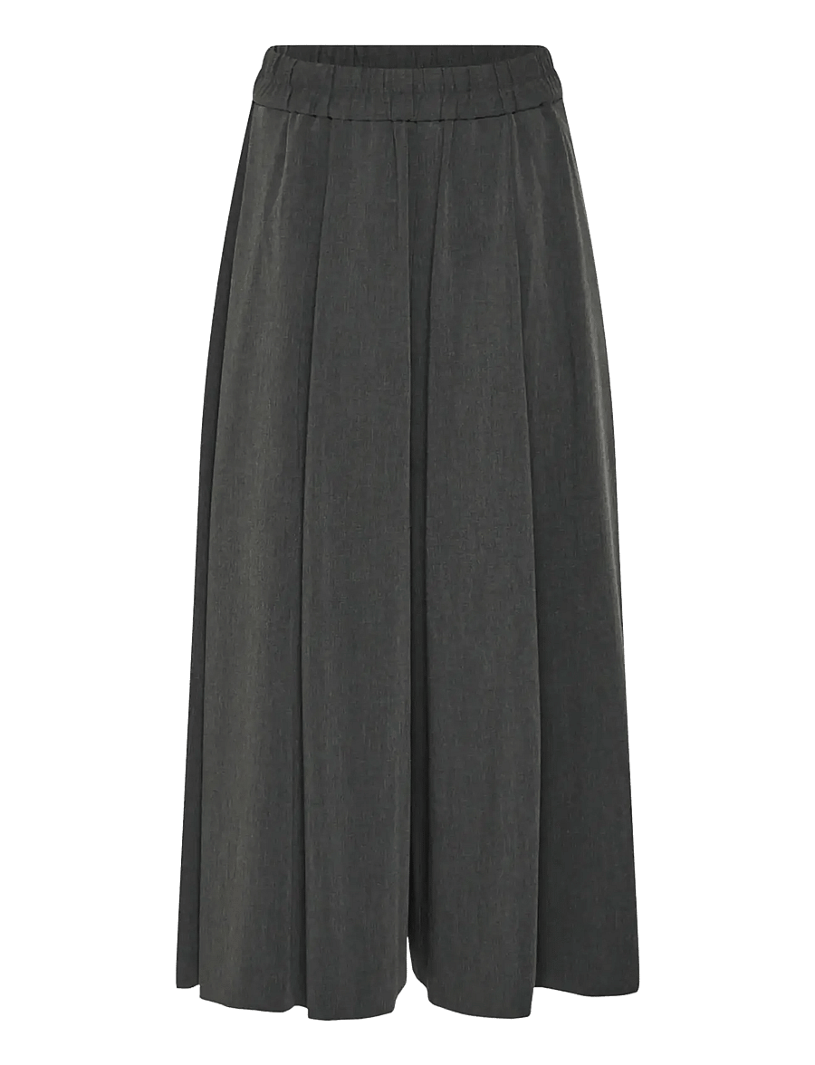 InWear - CLEOHIW SKIRTPANT - vida byxor - dark grey melange - 1