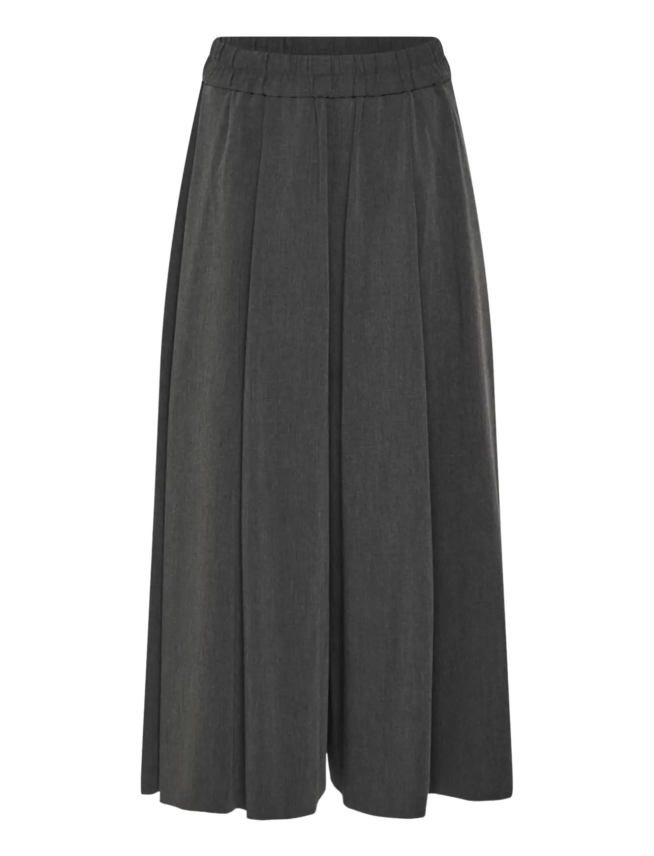 InWear - CLEOHIW SKIRTPANT - hosen mit weitem bein - dark grey melange - 1