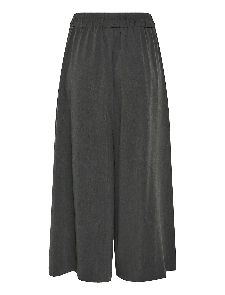 InWear - CLEOHIW SKIRTPANT - hosen mit weitem bein - dark grey melange - 2