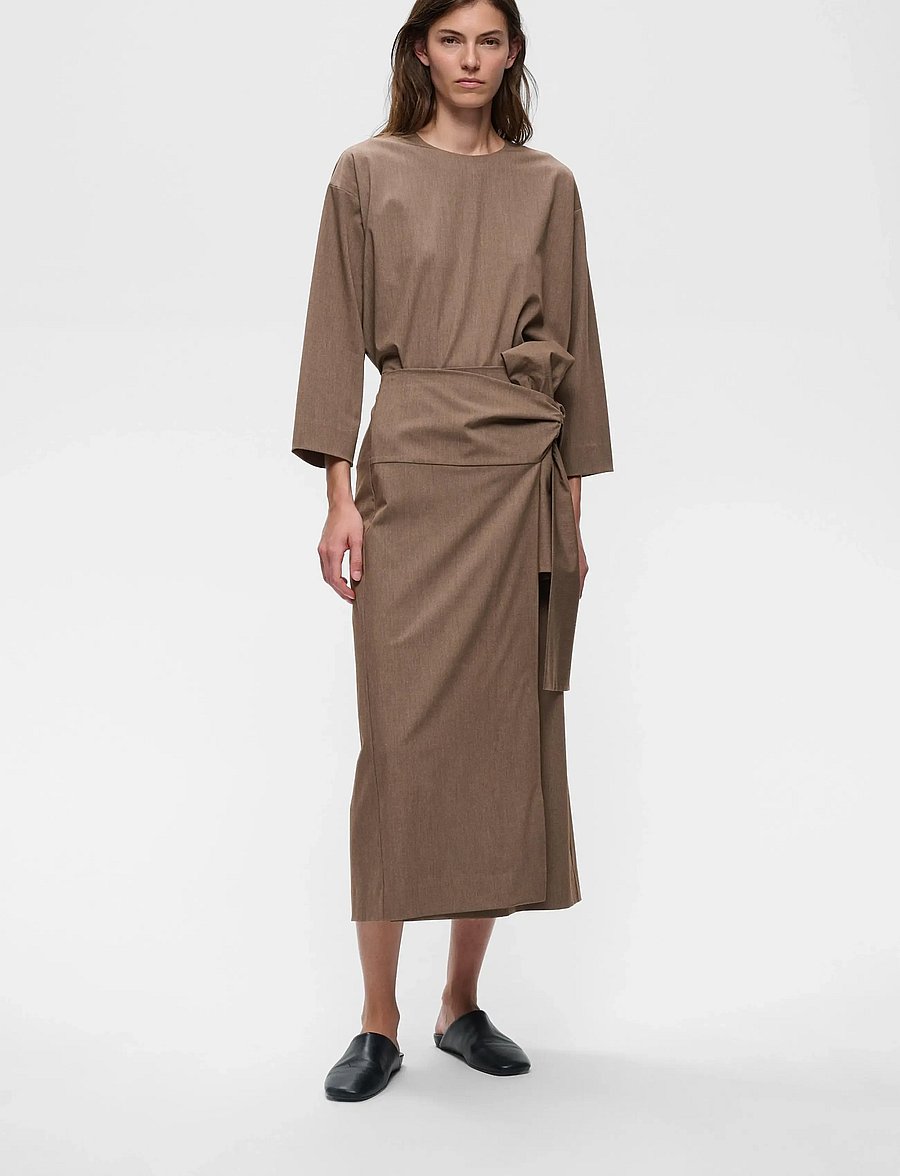 InWear - CLEOHIW SKIRT - omlottkjolar - chocolate torte melange - 0