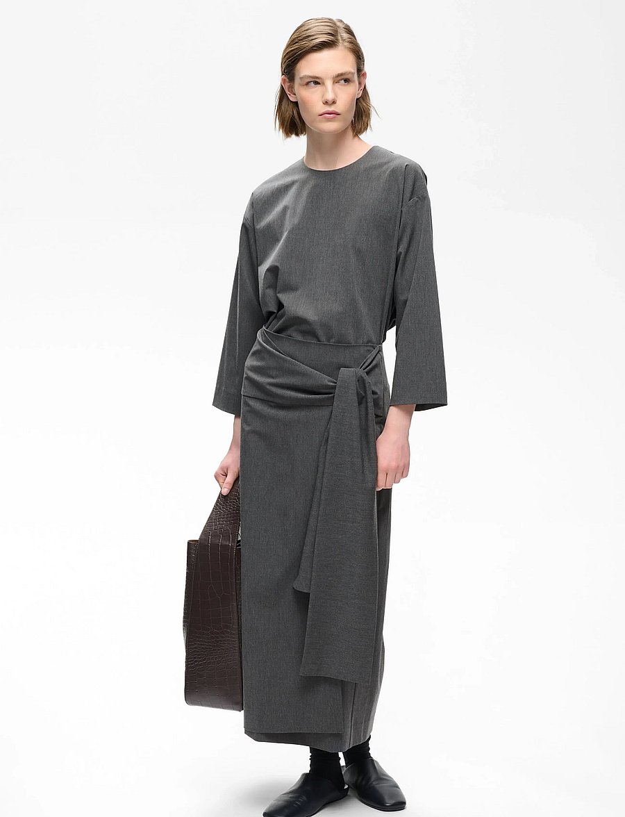 InWear - CLEOHIW SKIRT - wickelröcke - dark grey melange - 0