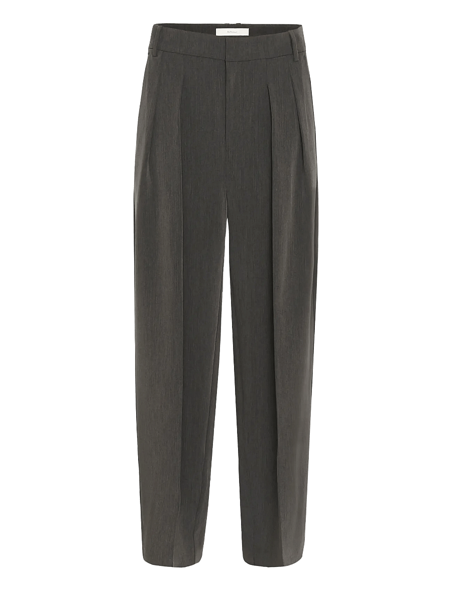 InWear - COLEIW WIDE PANT - wide leg trousers - chocolate torte melange - 1