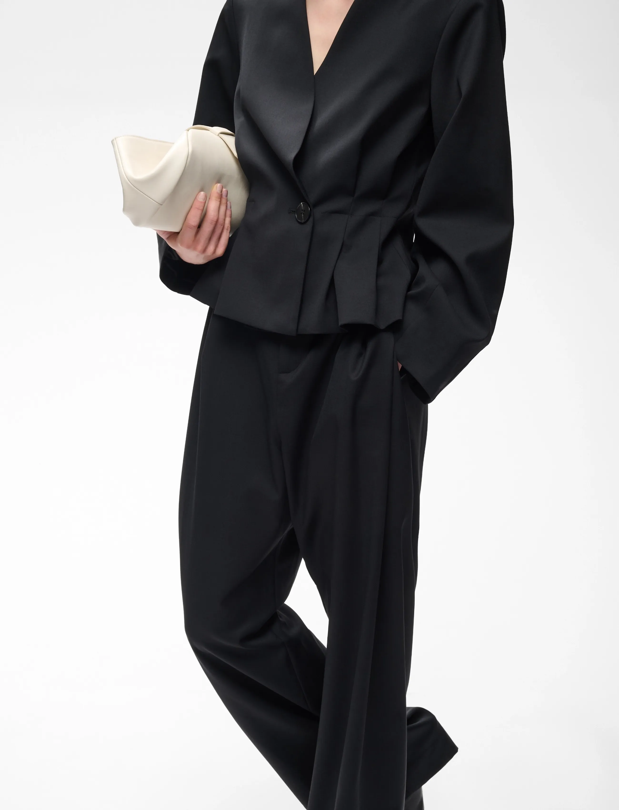InWear - CARAHIW PANT - kostymbyxor - black - 3