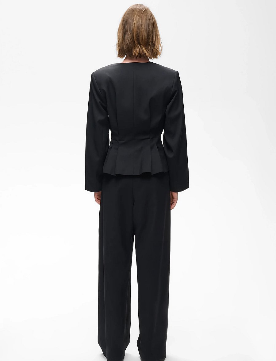 InWear - CARAHIW PANT - kostymbyxor - black - 4