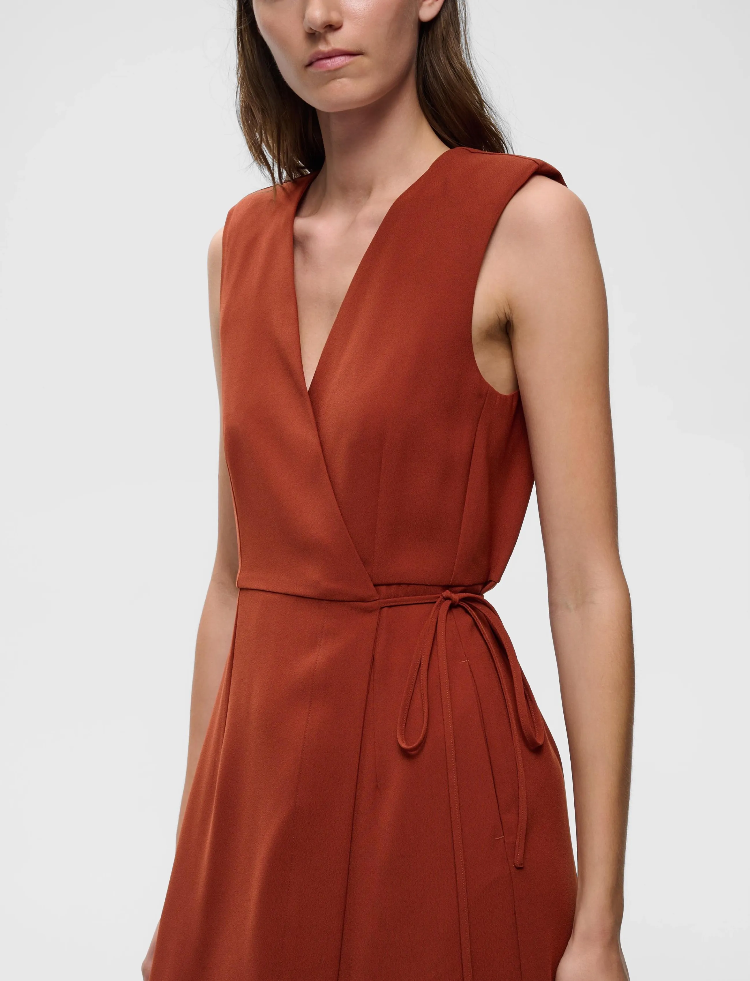 InWear - CHRISSIEIW DRESS - slå-om-kjoler - brandy brown - 2