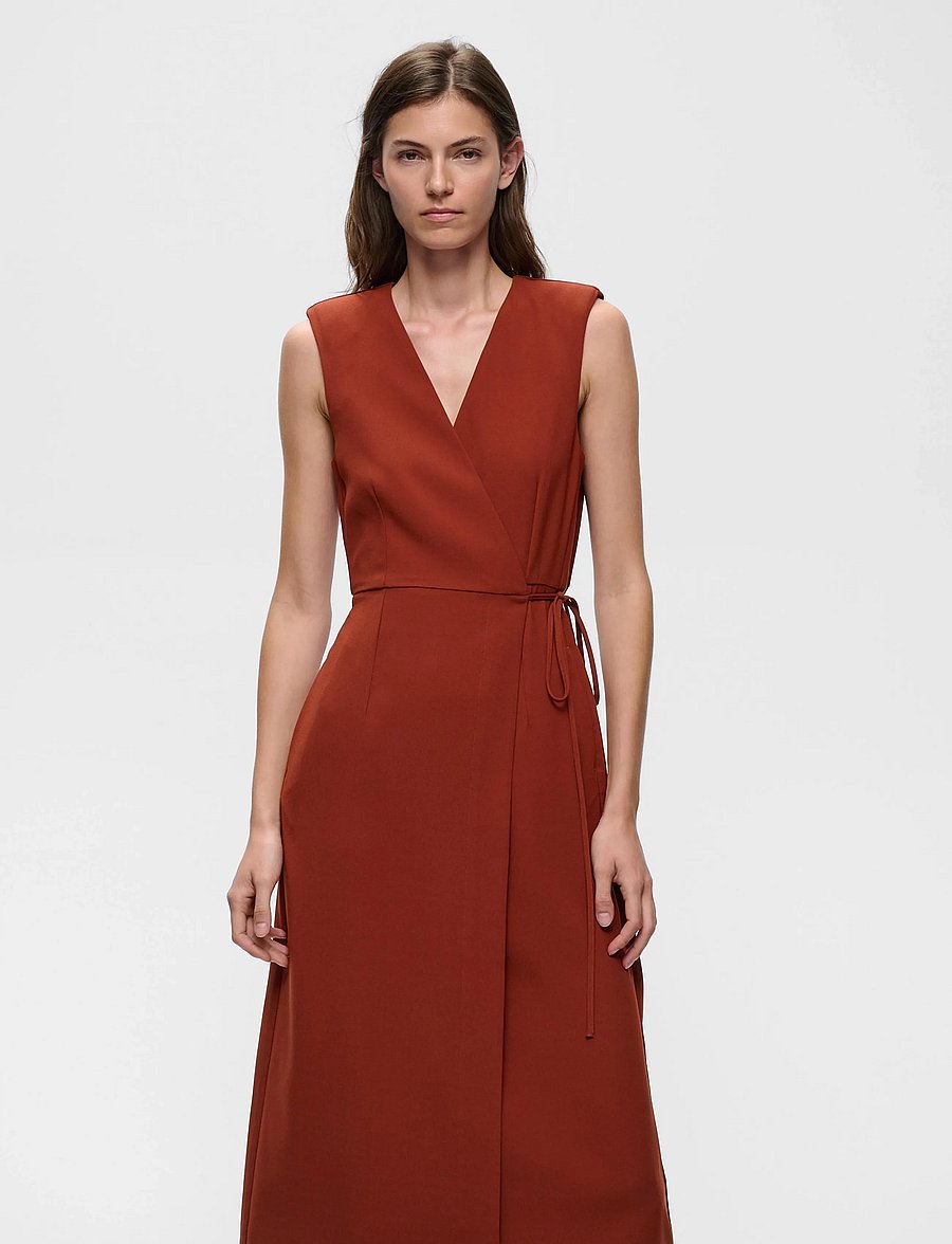 InWear - CHRISSIEIW DRESS - slå-om-kjoler - brandy brown - 3