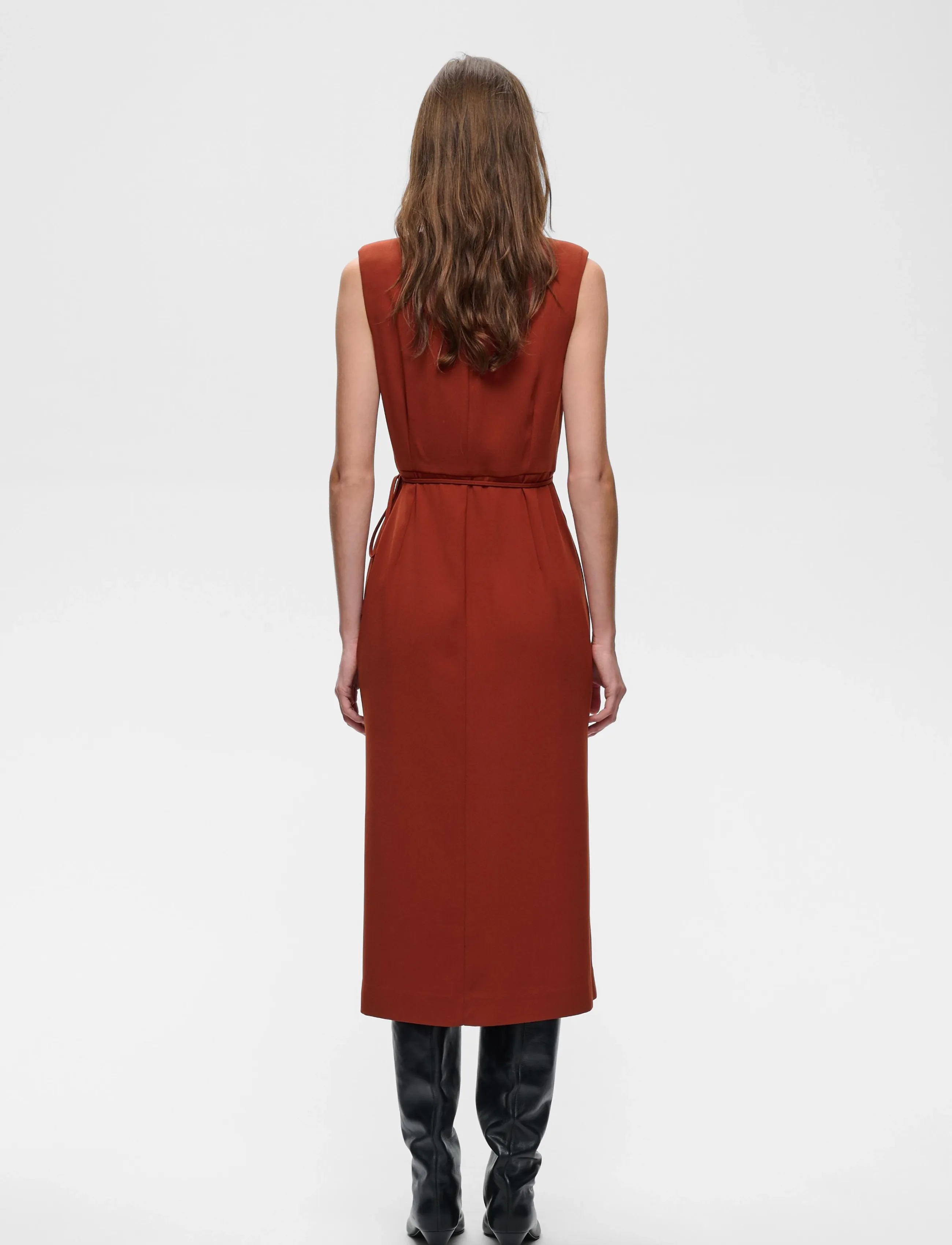 InWear - CHRISSIEIW DRESS - slå-om-kjoler - brandy brown - 4