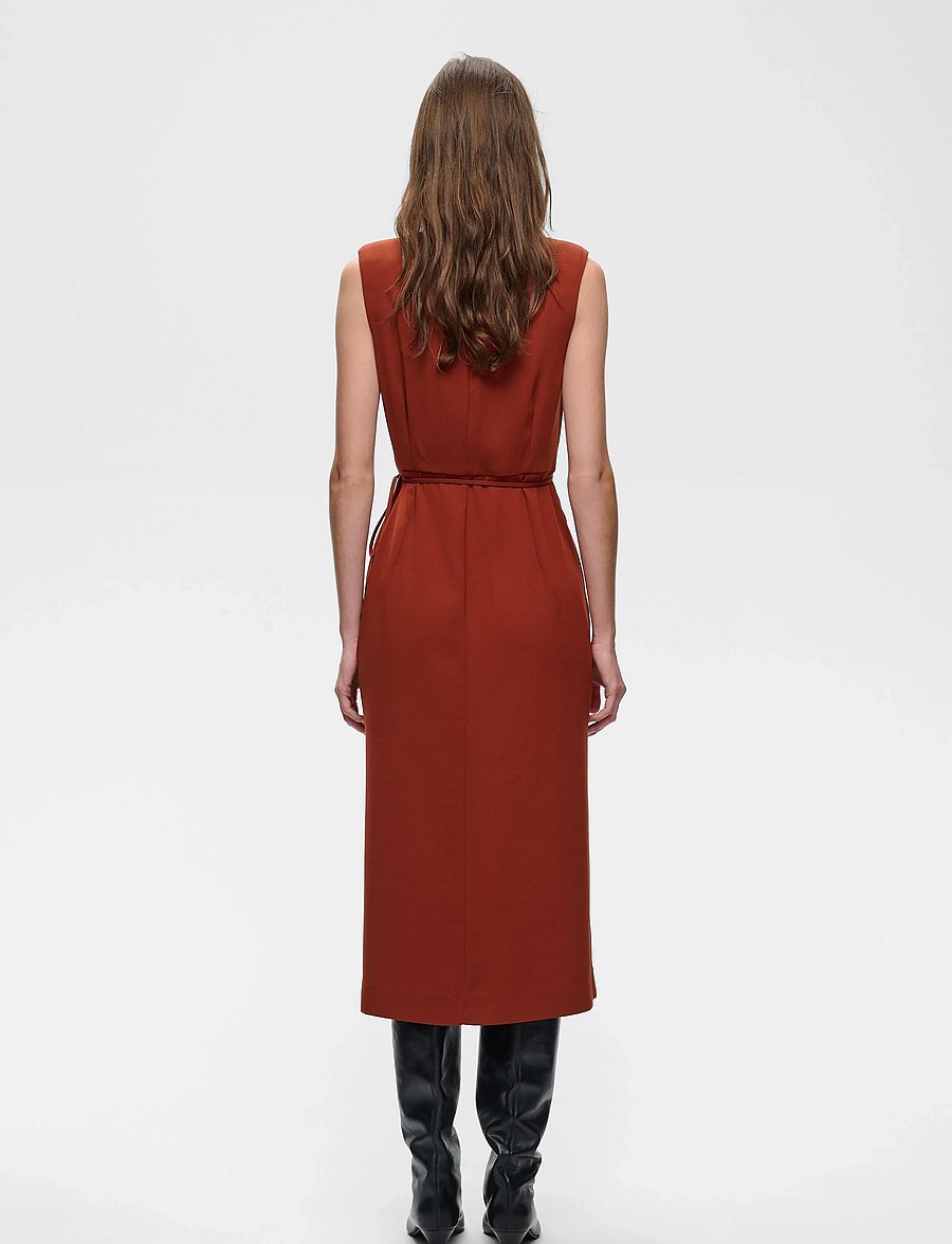 InWear - CHRISSIEIW DRESS - slå-om-kjoler - brandy brown - 4