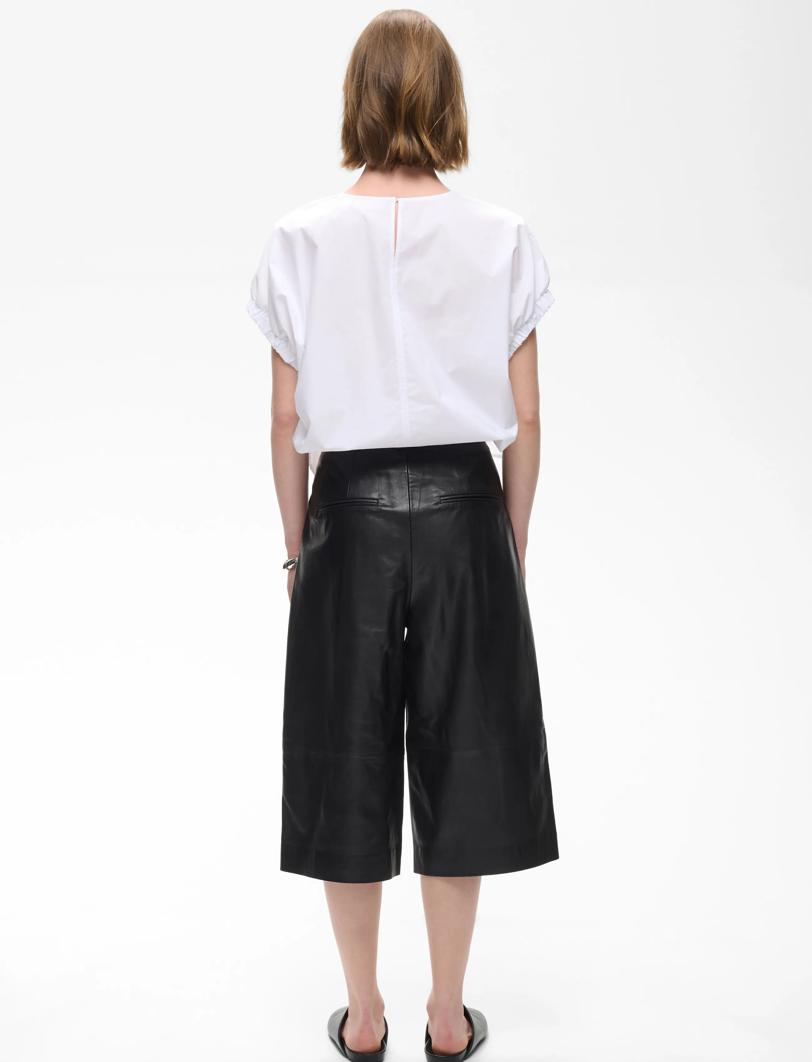 InWear - CELINAHIW CULOTTE PANT - poolpikad püksid - black - 4