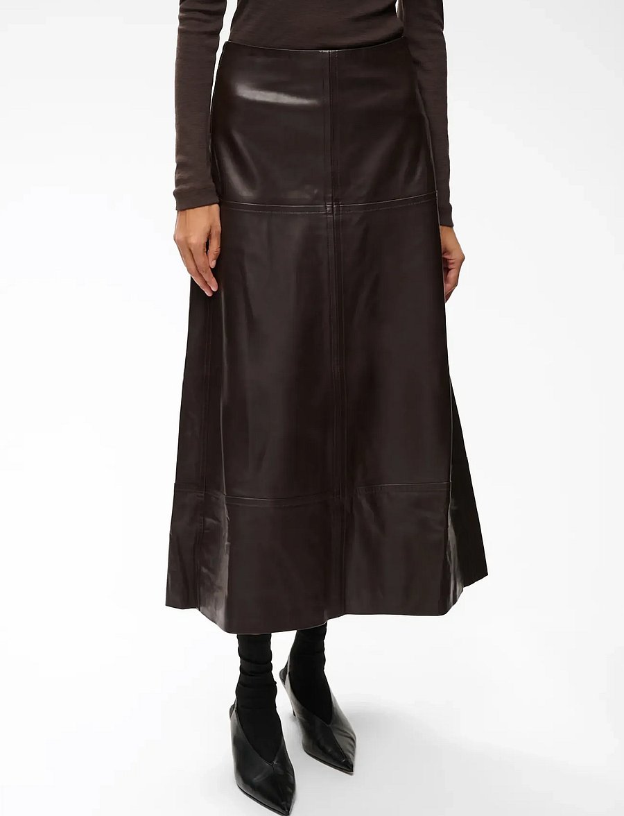InWear - CELINAHIW SKIRT - lederröcke - chocolate brown - 3