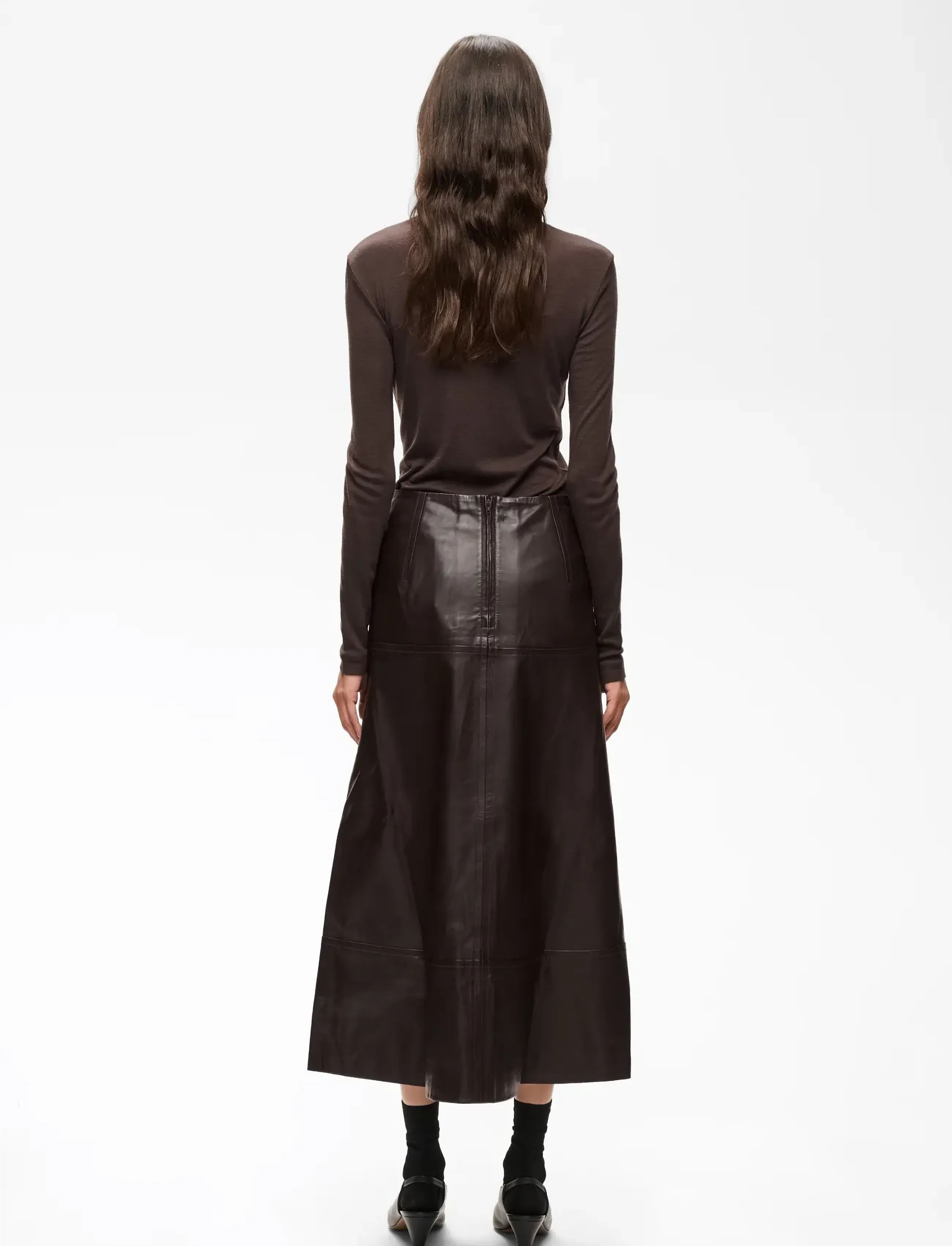 InWear - CELINAHIW SKIRT - lederröcke - chocolate brown - 5