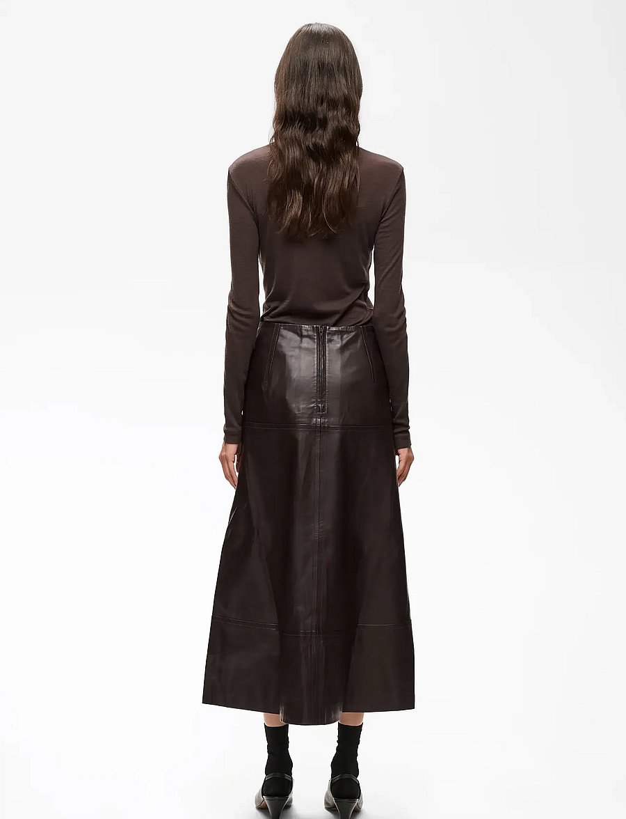 InWear - CELINAHIW SKIRT - lederröcke - chocolate brown - 5