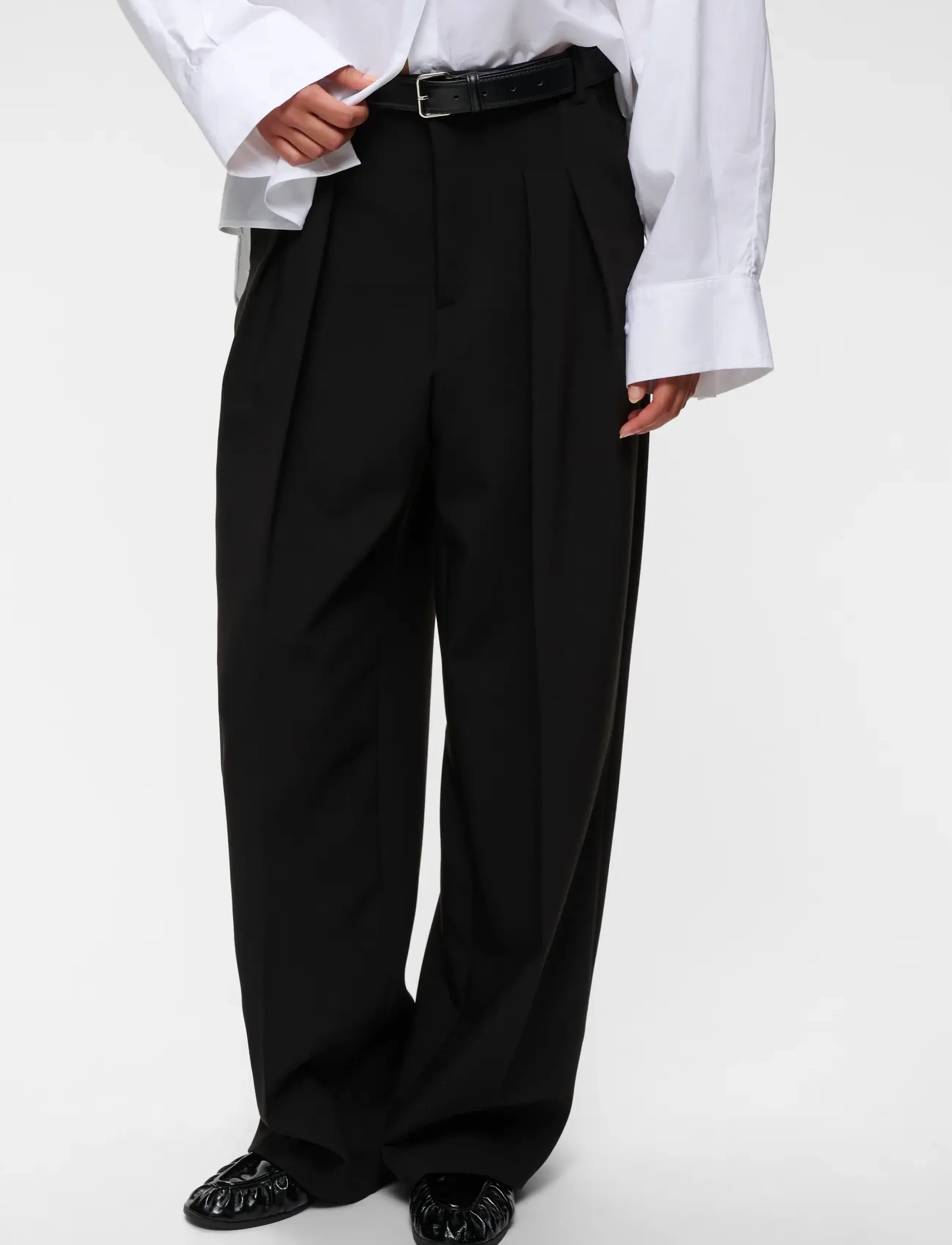 InWear CASSIEHIW BARREL PANT - InWear - BLACK / black