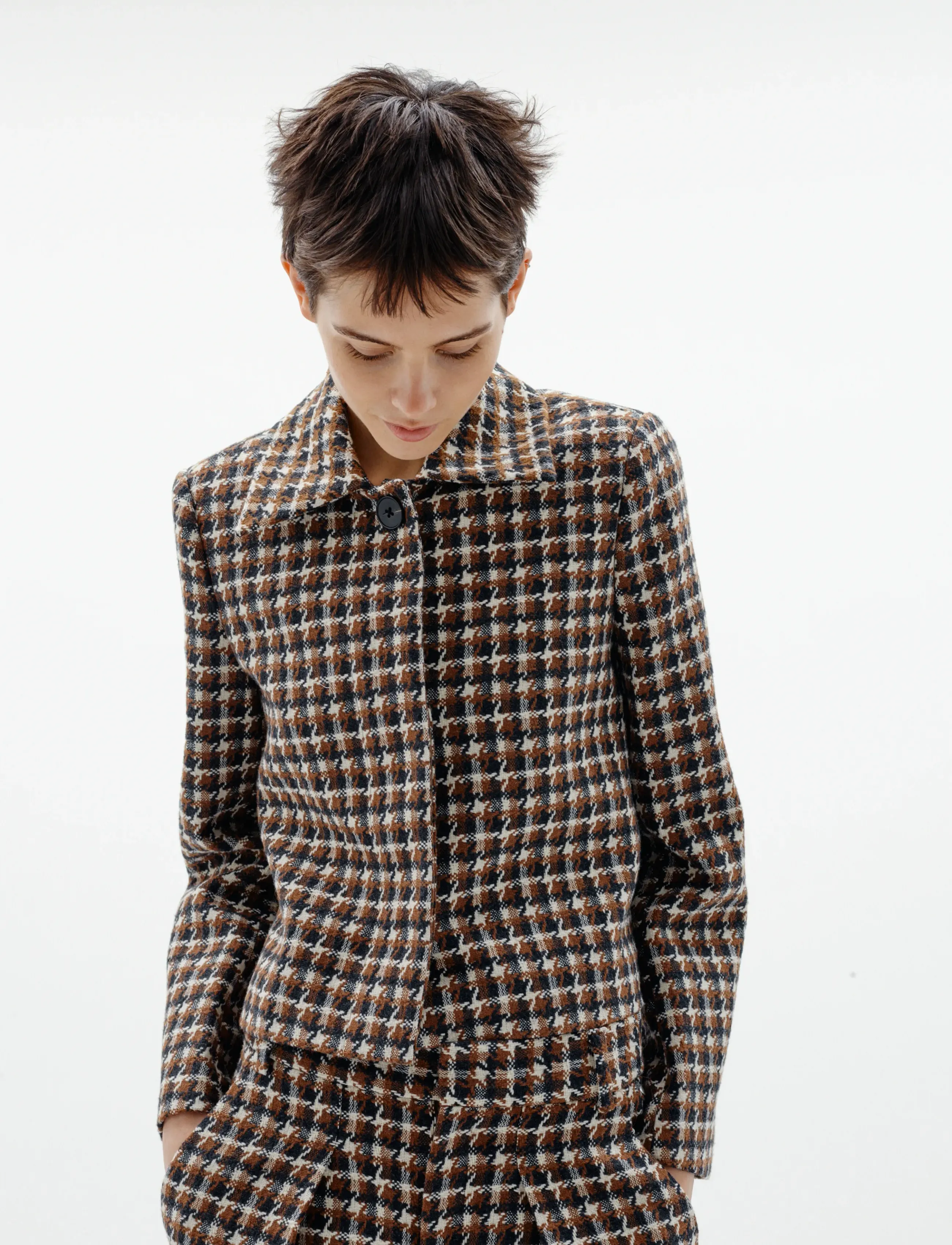 InWear CARSONNEIW JACKET - Tänavastiil - BLACK/ BROWN / brown