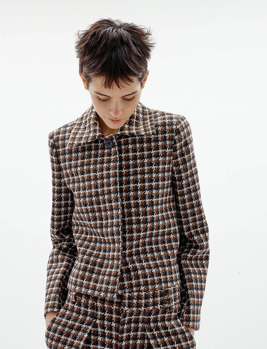 InWear - CARSONNEIW JACKET - Õhukesed jakid - black/ brown - 0