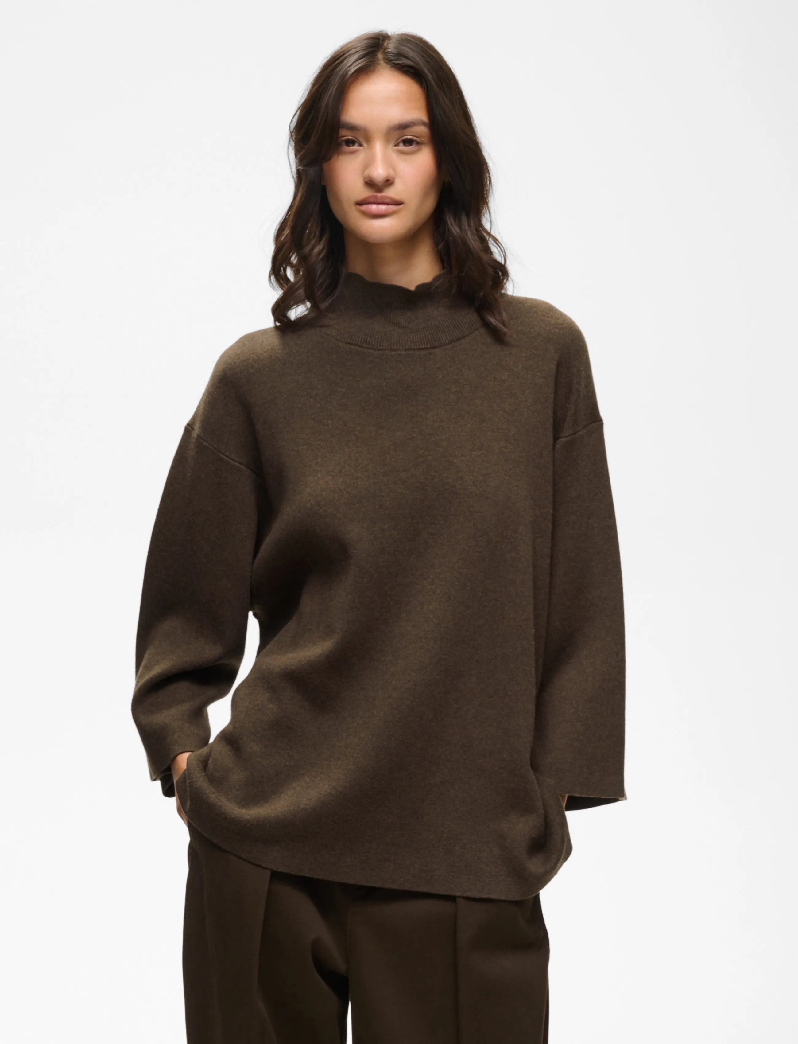 InWear - TILDAIW HIGHNECK - pullover - chocolate torte melange - 2