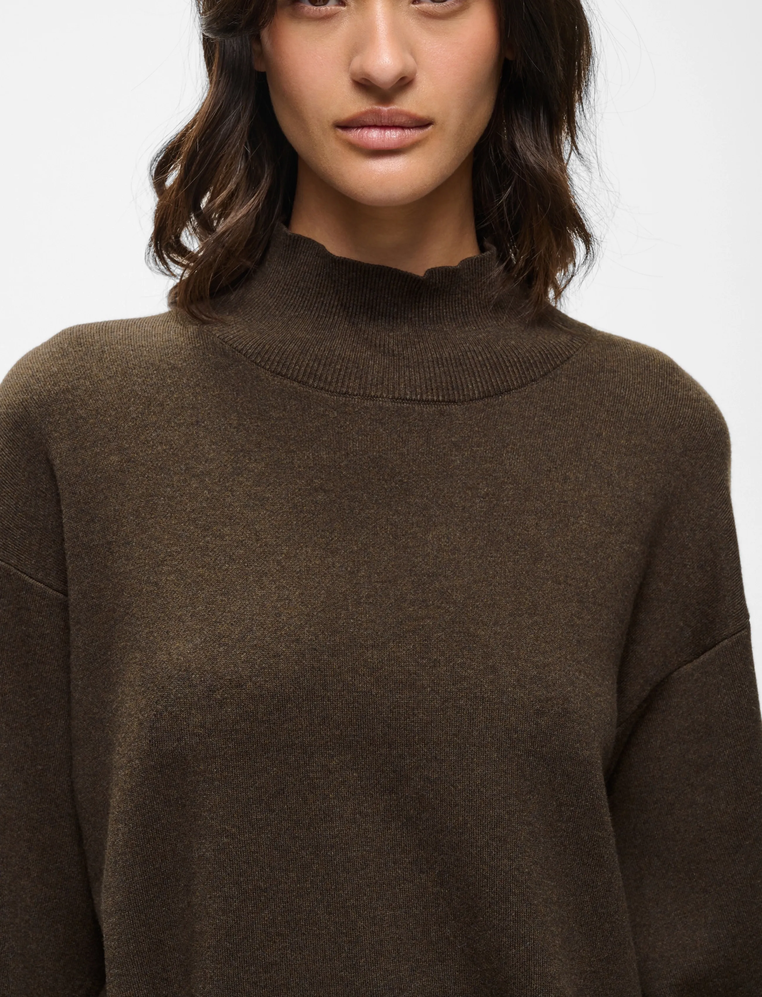 InWear - TILDAIW HIGHNECK - pullover - chocolate torte melange - 4