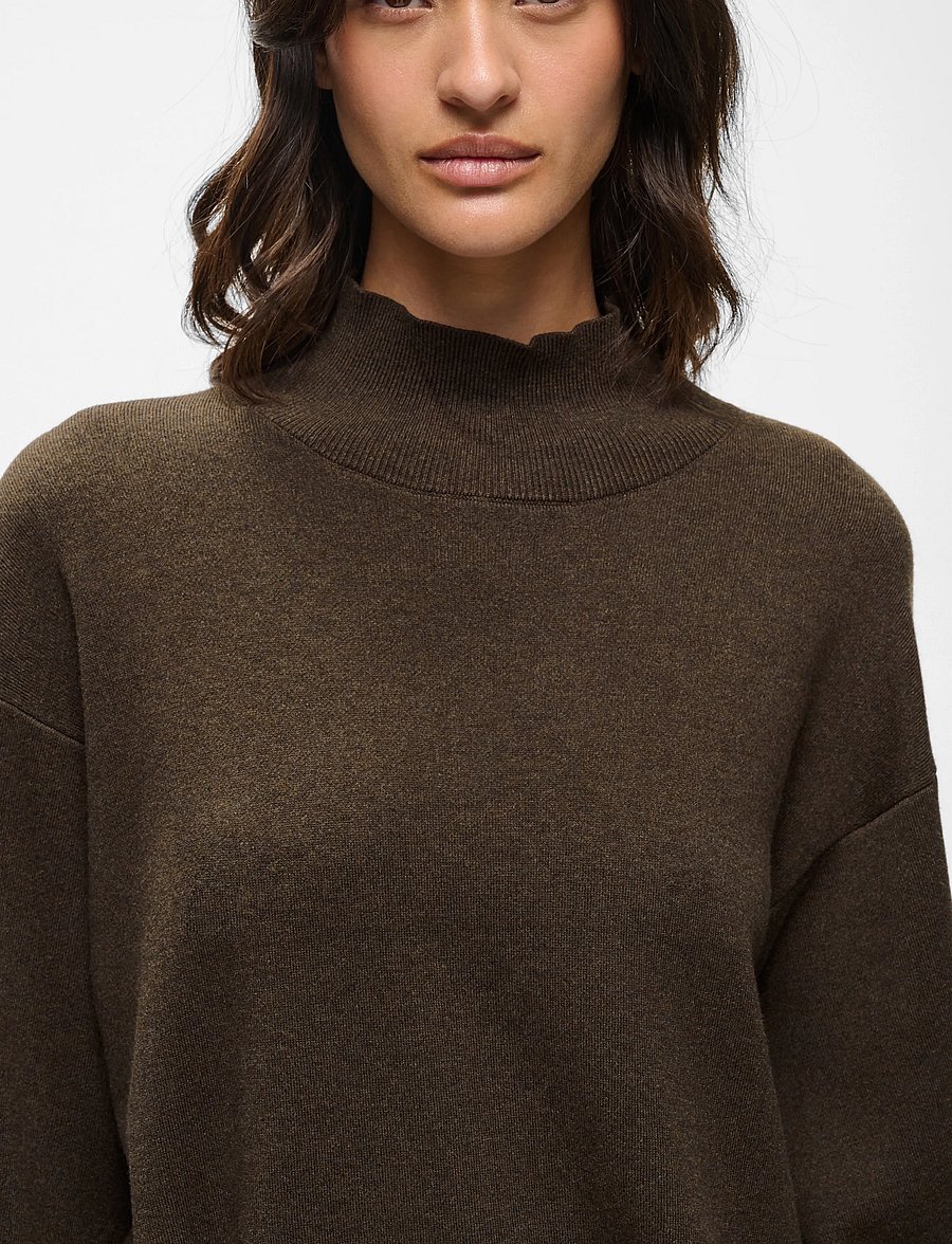 InWear - TILDAIW HIGHNECK - pullover - chocolate torte melange - 4