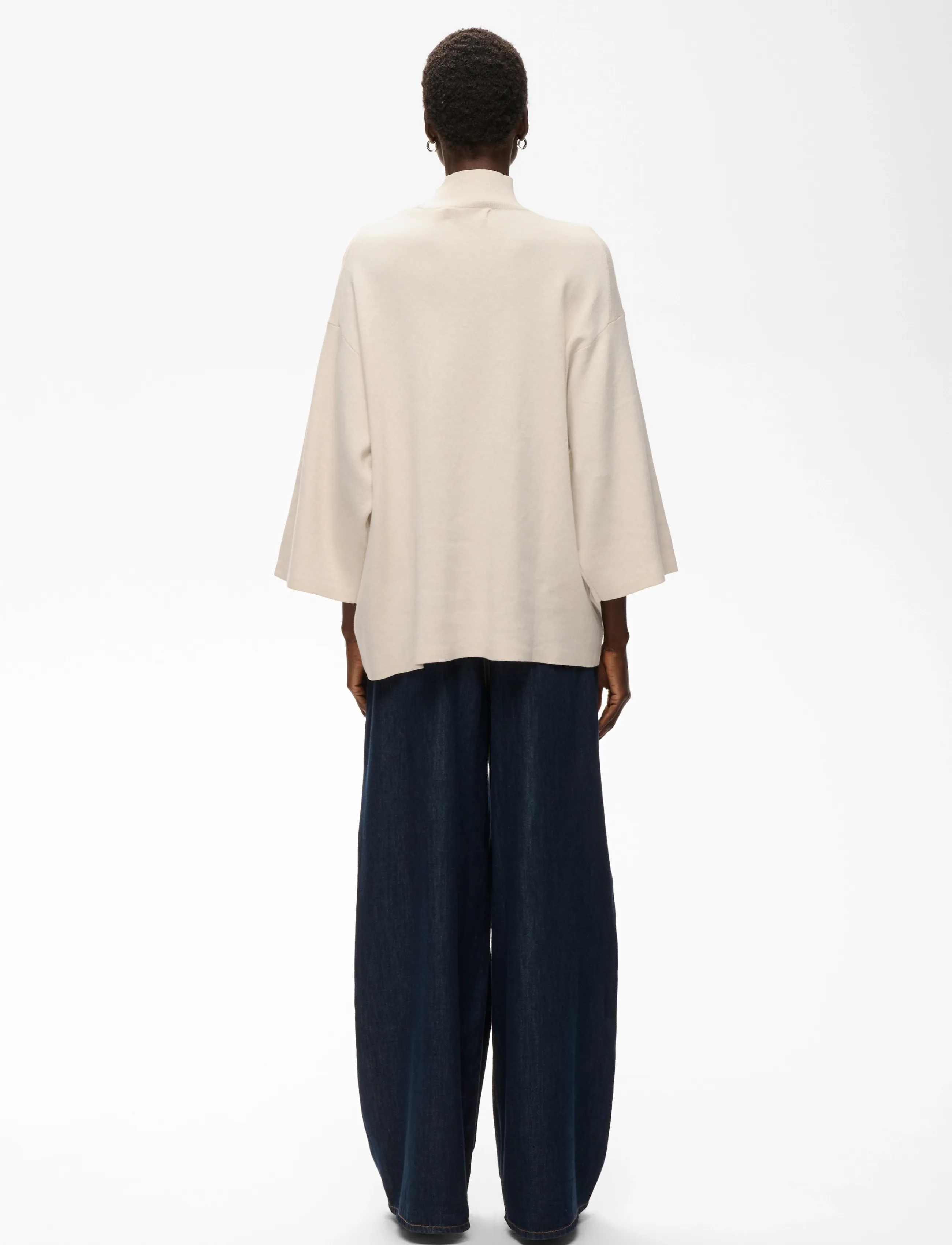 InWear - TILDAIW HIGHNECK - džemperi - pearled ivory melange - 3