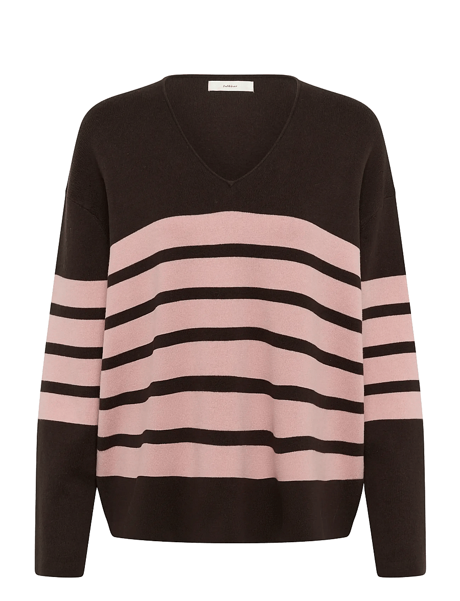 InWear - TILDAIW V-NECK - pullover - chocolate tort/pale mauve - 1