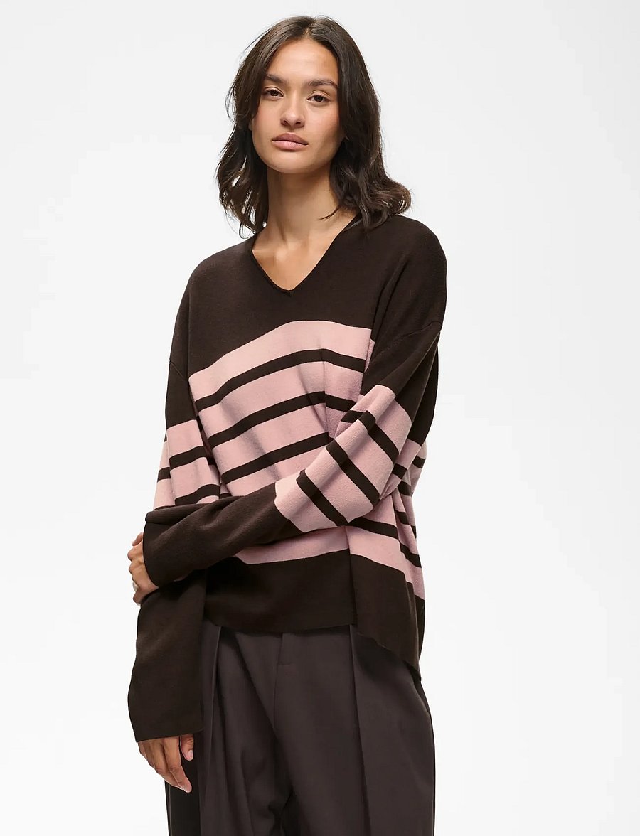 InWear - TILDAIW V-NECK - pullover - chocolate tort/pale mauve - 0