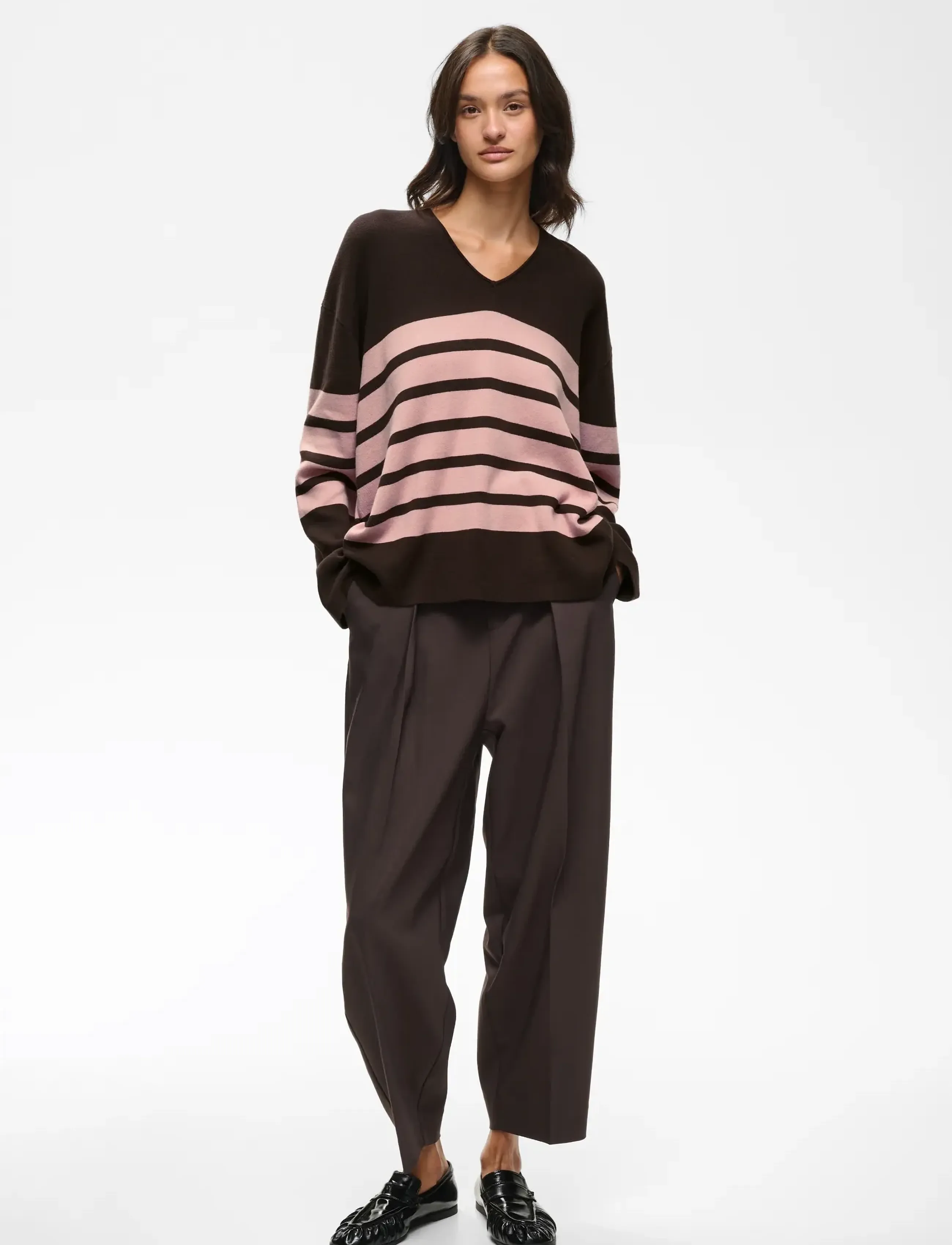 InWear - TILDAIW V-NECK - herbstliche kleidung - chocolate tort/pale mauve - 3