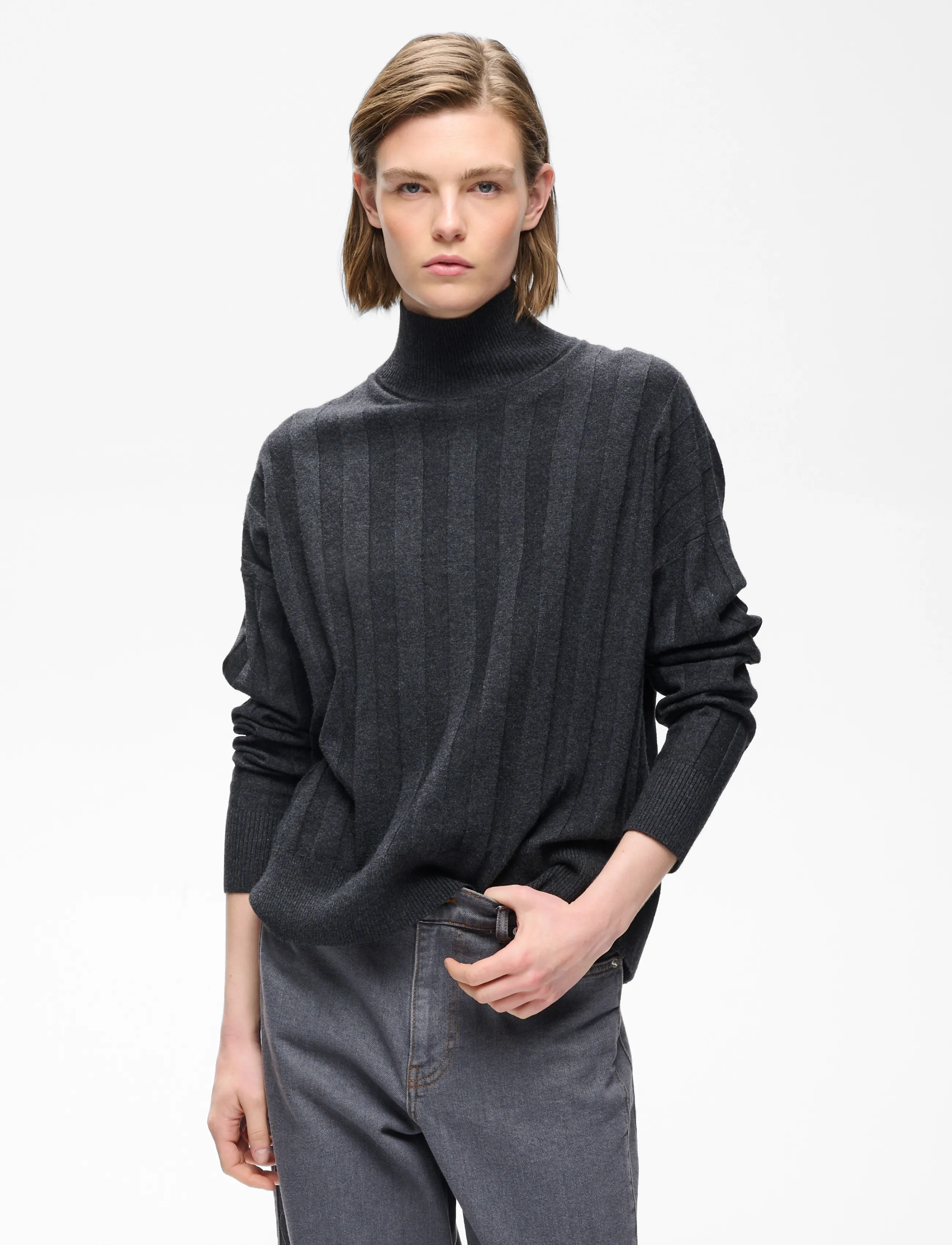 InWear - TESSIW KELLSIE PULLOVER - pullover - dark grey melange - 3