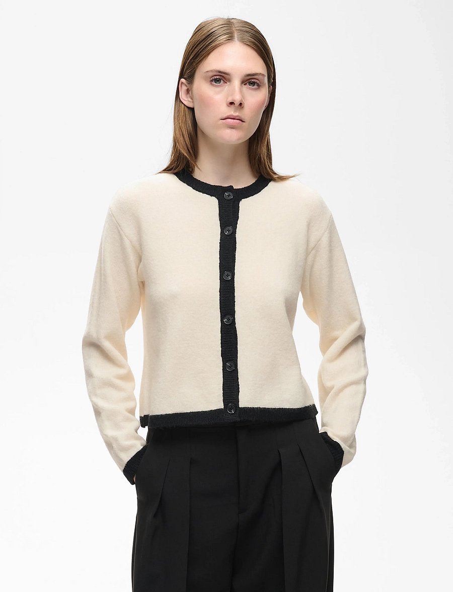 InWear - GUNAIW CLASSIC CARDIGAN - cardigans - pearled ivory melange - 0