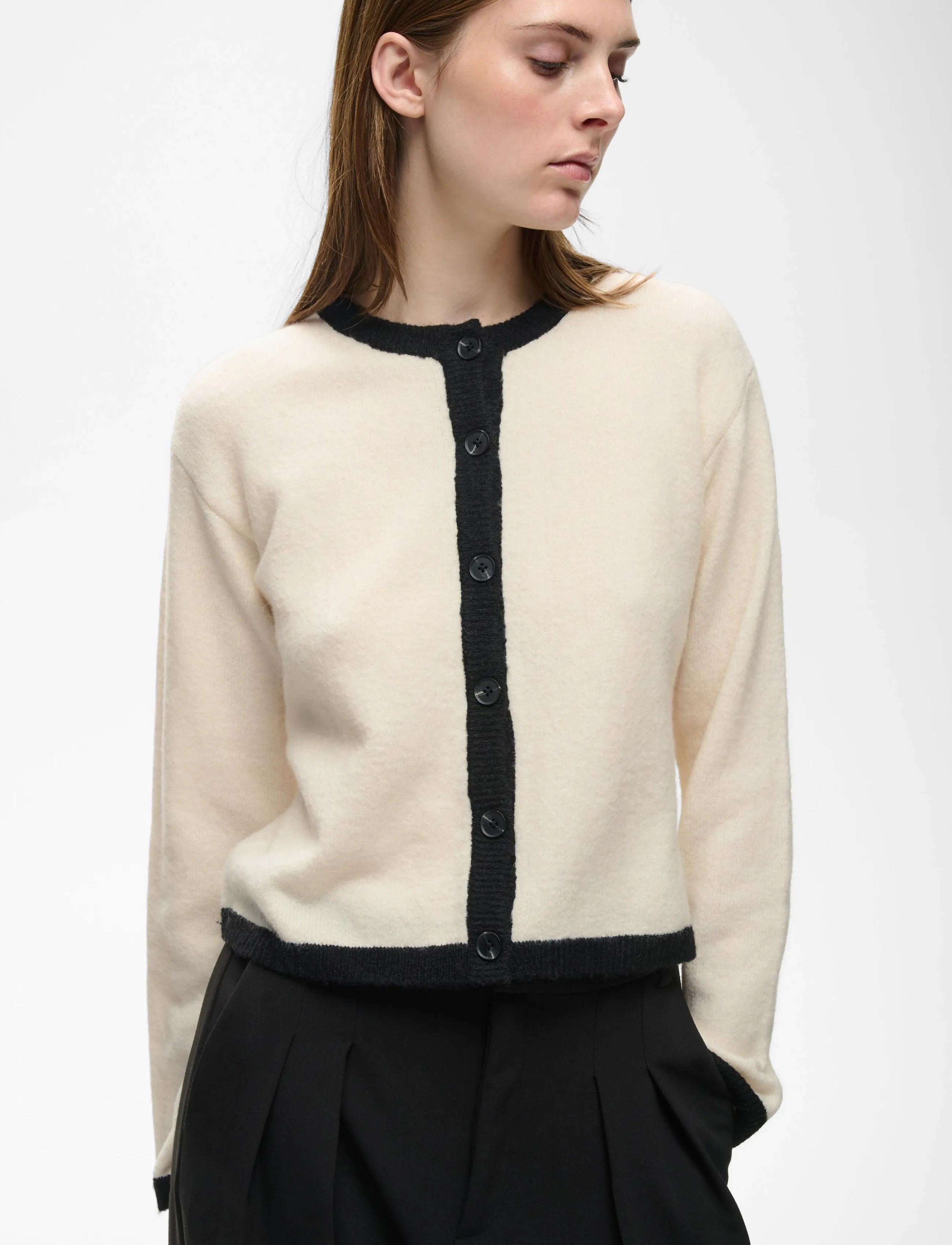 InWear - GUNAIW CLASSIC CARDIGAN - cardigans - pearled ivory melange - 5