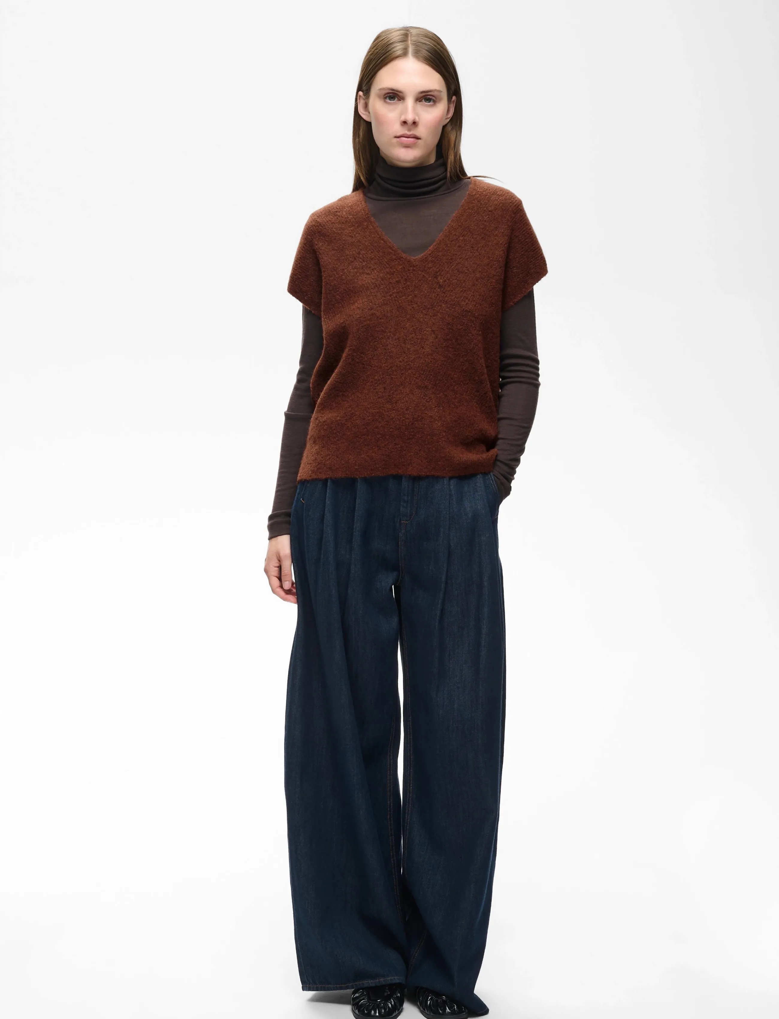 InWear GUNAIW TOP - InWear - BRANDY BROWN MELANGE / brown